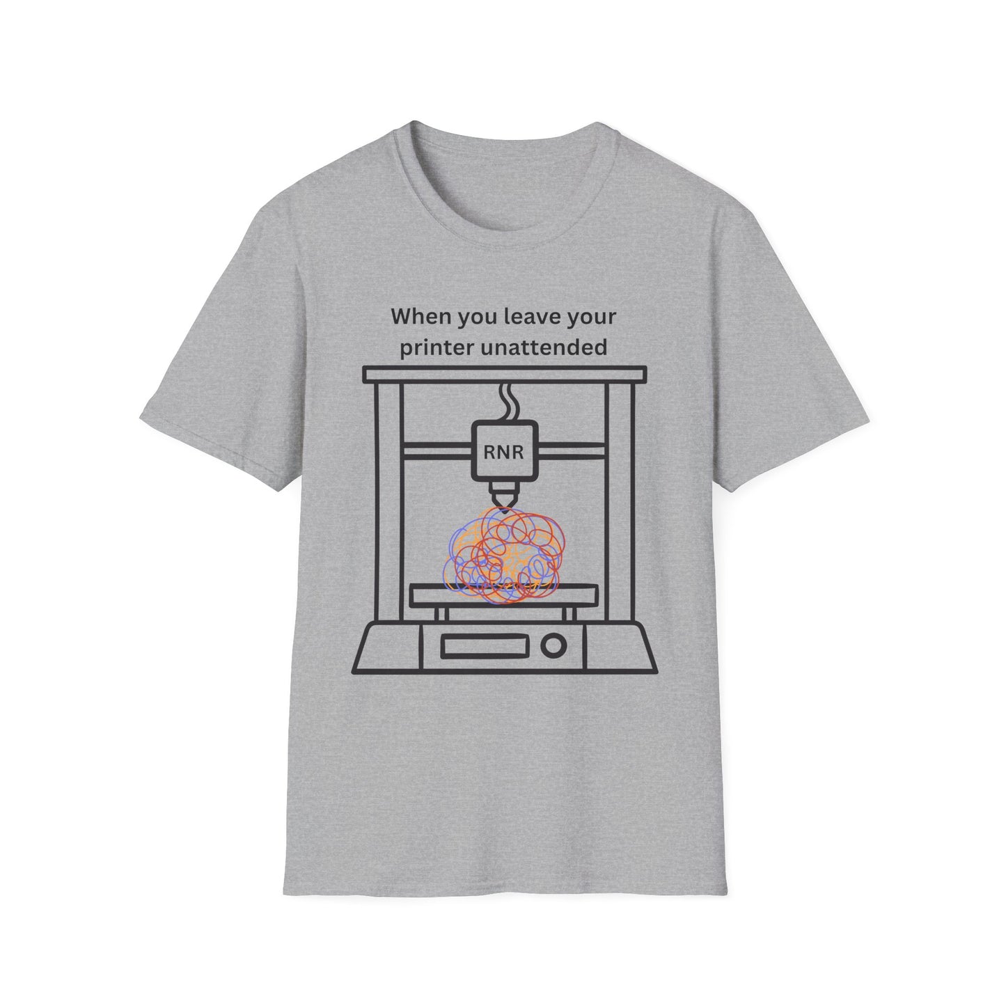 Humorous Unisex T-Shirt - 3D Printing Joke, Funny Gift for Makers, Ideal for Tech Lovers, Engineer Appreciation, Geek Humor