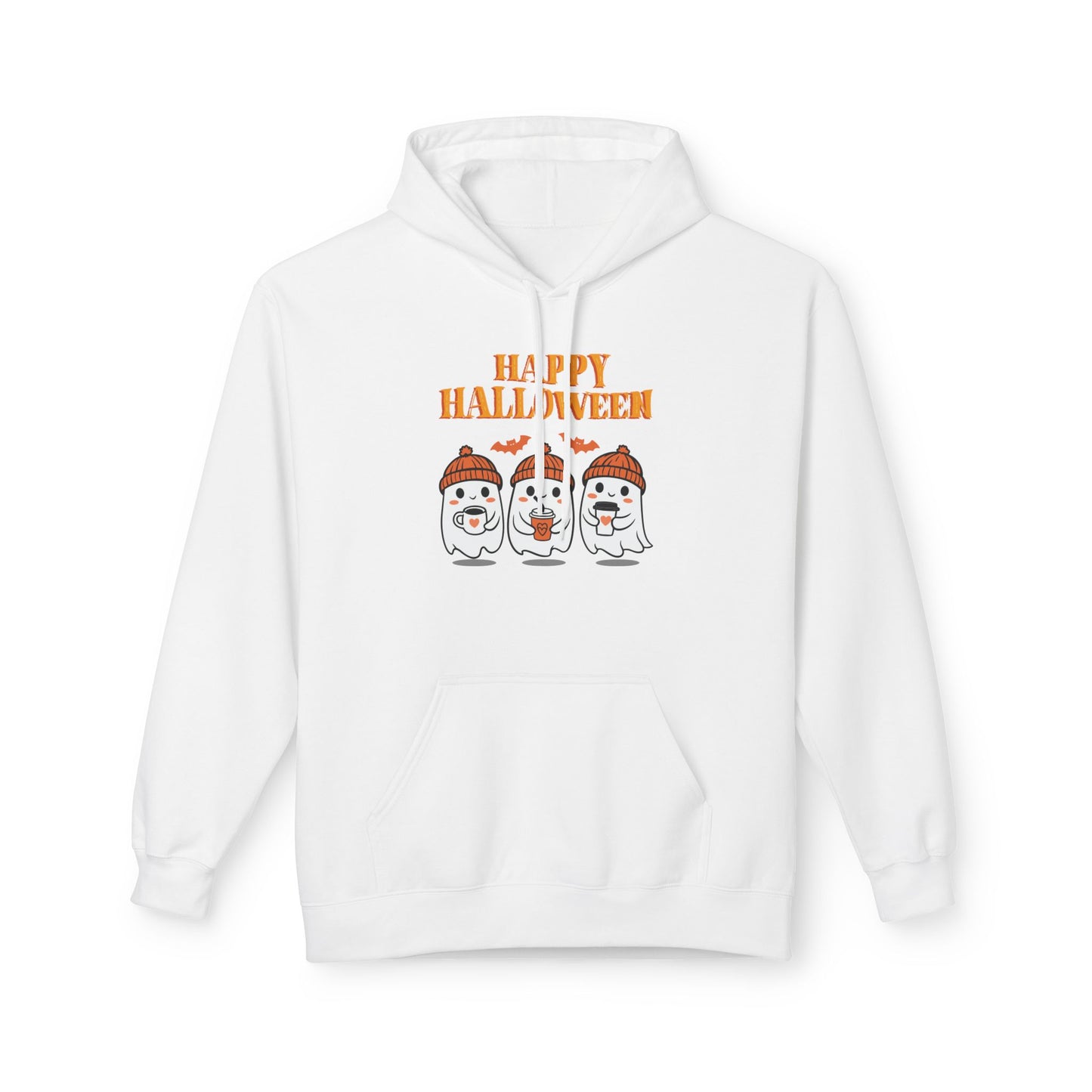 Halloween Ghosts Unisex Hoodie, Cozy Fall Apparel, Spooky Season Sweatshirt, Happy Halloween Gift, Cute Halloween Clothing