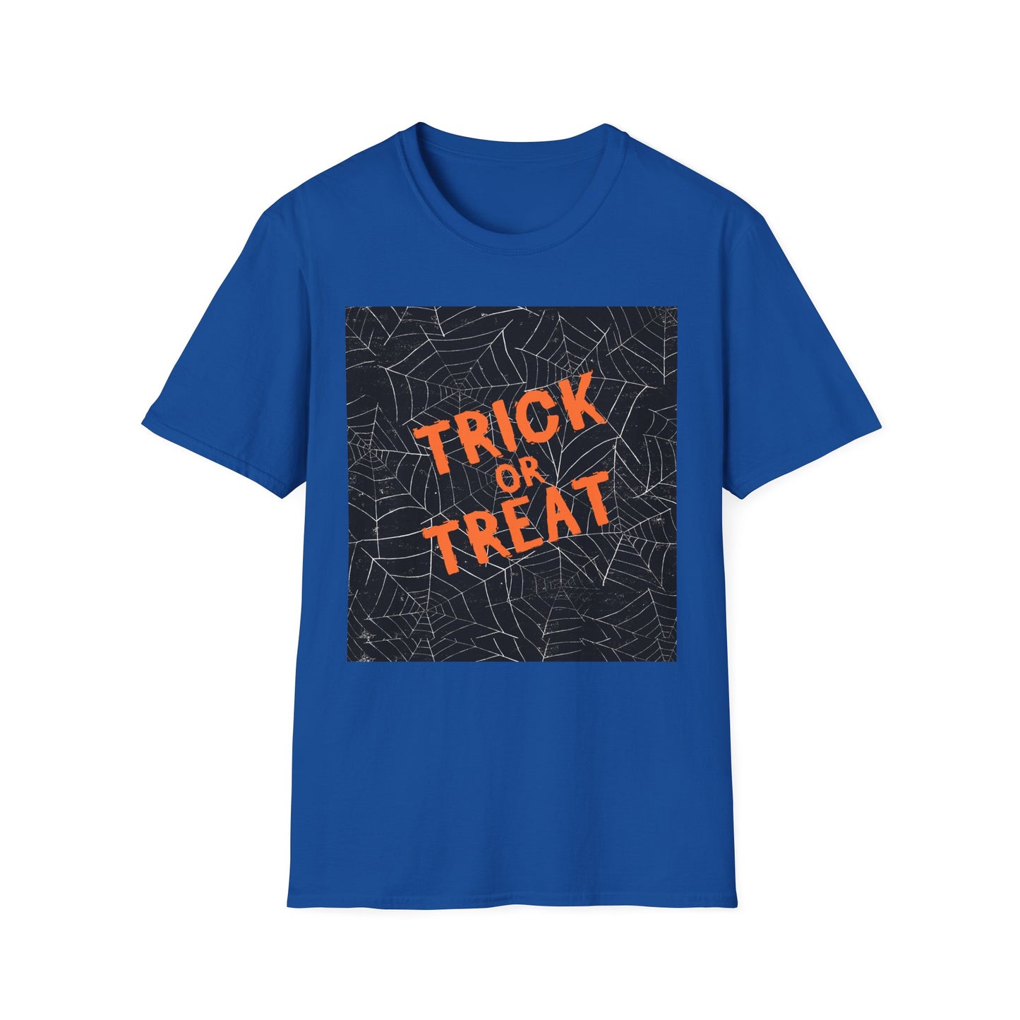 Halloween Trick or Treat Unisex Softstyle T-Shirt, Casual Halloween Wear, Spooky Gift, Fall Fashion, Halloween Party Shirt