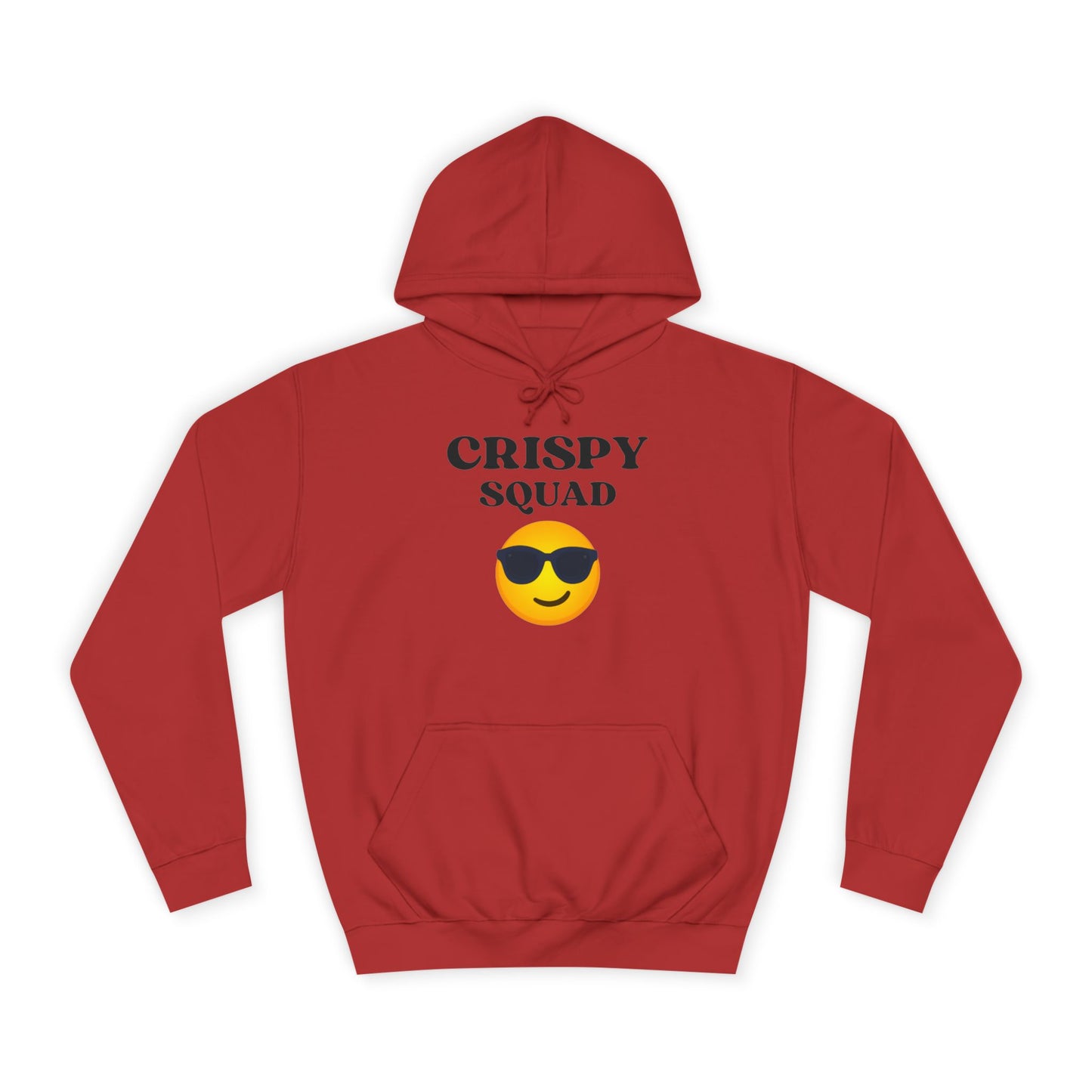 Crispy Squad Unisex College Hoodie, Funny Hoodie for Students, Casual Sweatshirt, Gift for College Friends, Fall Apparel