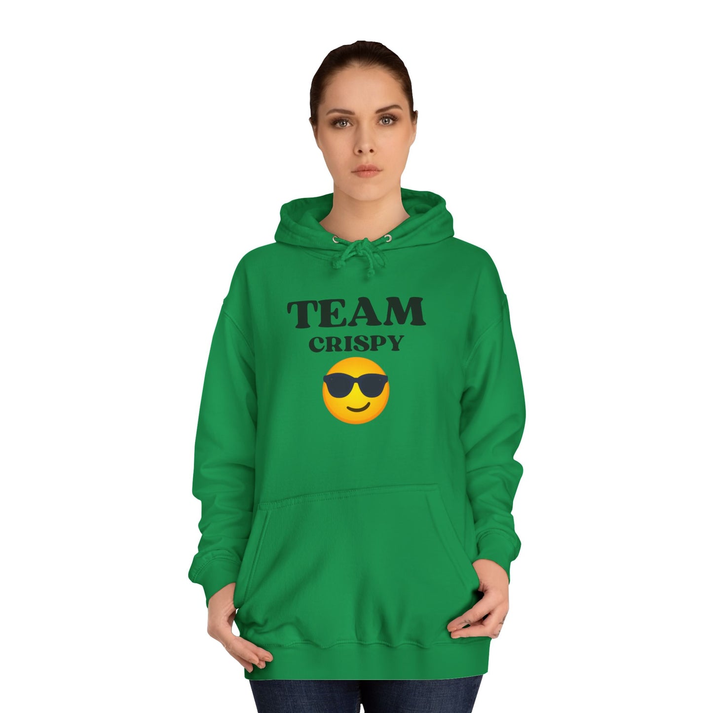 Cool College Hoodie - Team Crispy, Unisex Sweatshirt, Perfect for Students, Cozy Gift for Graduates, Casual Everyday Wear