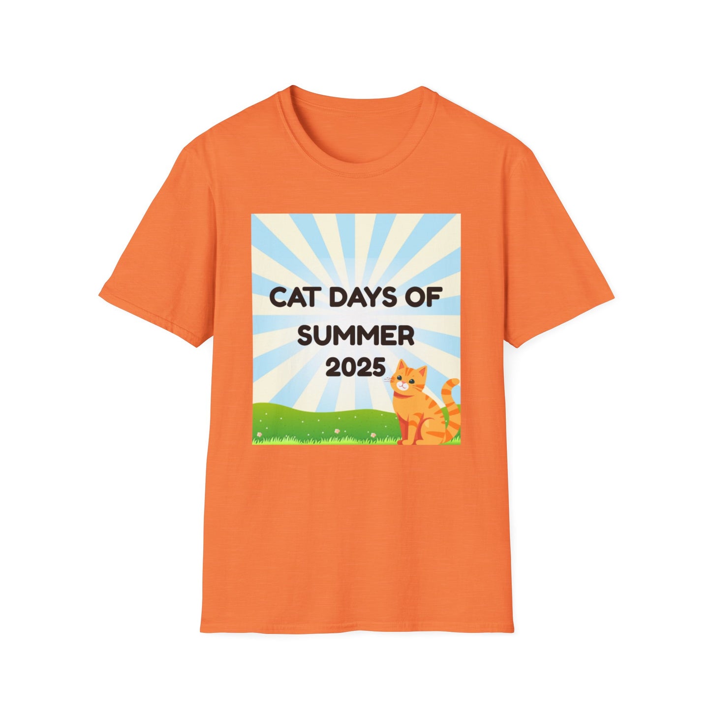 Summer Cat Days Unisex T-Shirt, Cute Cat Tee, Funny Pet Lover Gift, Casual Summer Wear, Summer 2025 T-Shirt