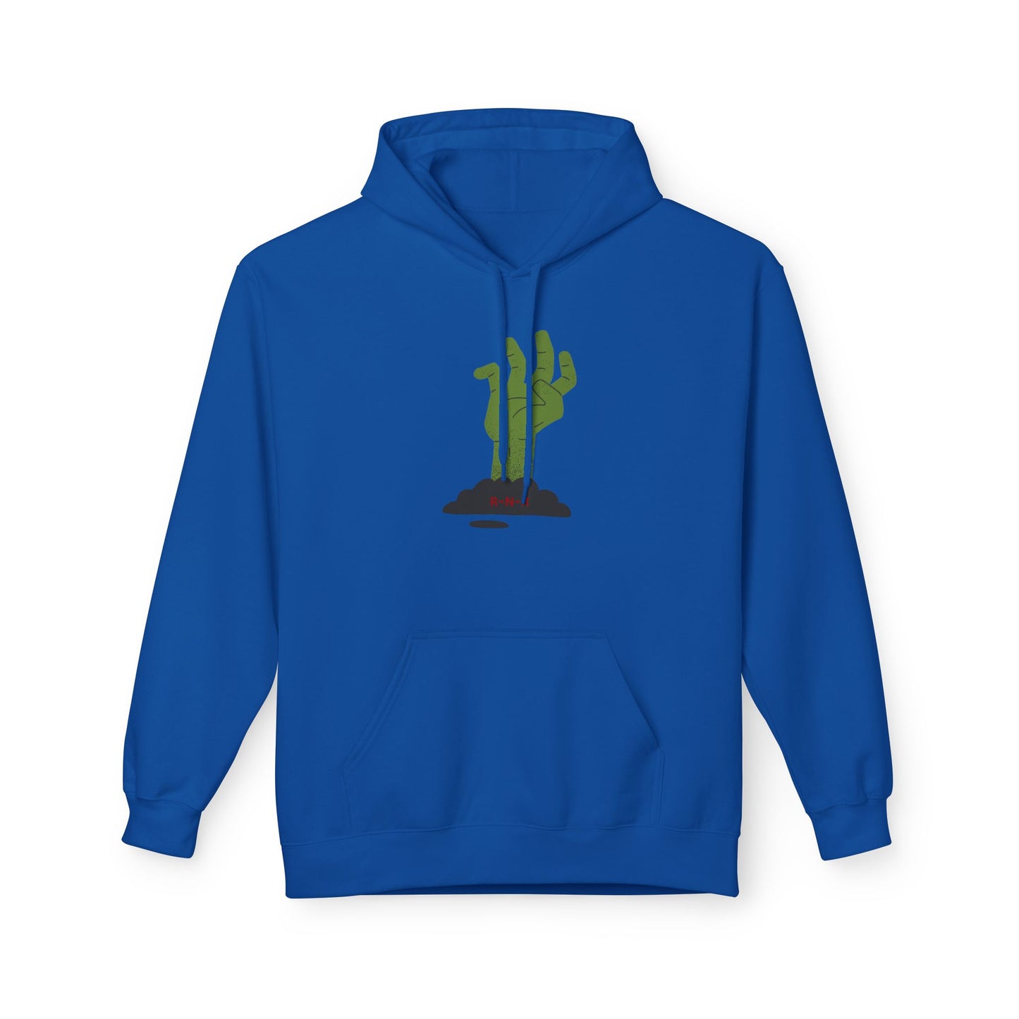 Zombie Hand Graphic Hoodie, Unisex Fleece Sweatshirt, Halloween Apparel, Cozy Hoodie, Unique Gift for Nerds