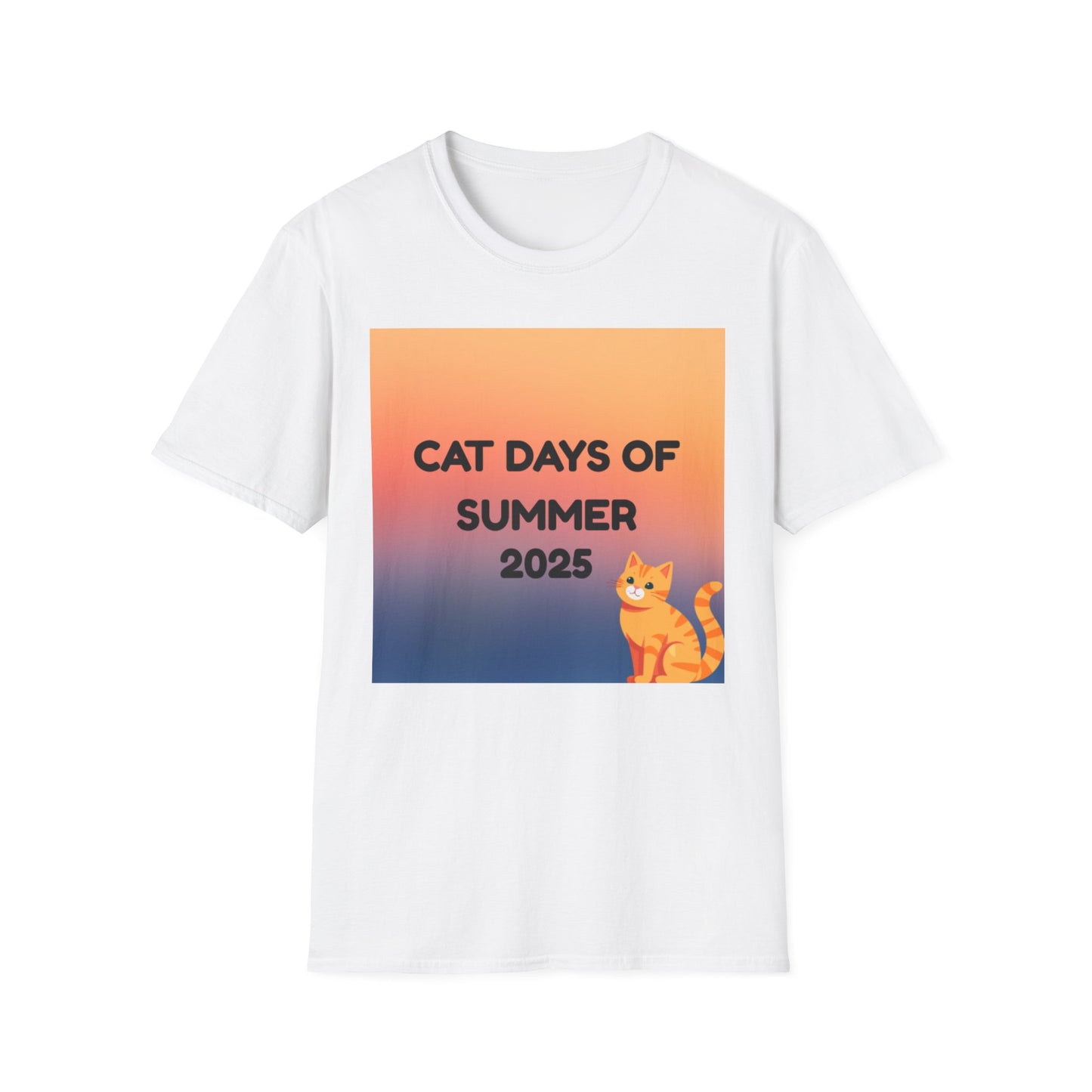 Cat Days of Summer T-Shirt, Fun & Playful Tee for Cat Lovers, Summer Wear, Gift for Pet Owners, Cute Cat Shirt