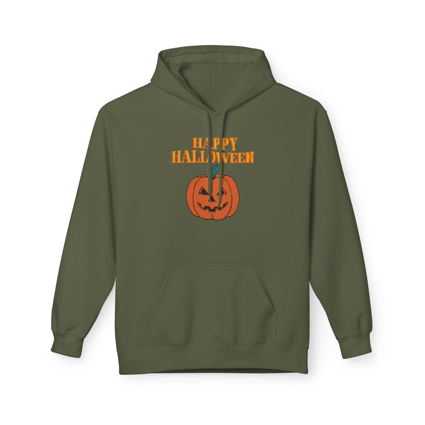 Halloween Pumpkin Hoodie, Unisex Fleece Pullover for Fall, Spooky Season Sweatshirt, October Celebration Gear, Trick or Treat Apparel