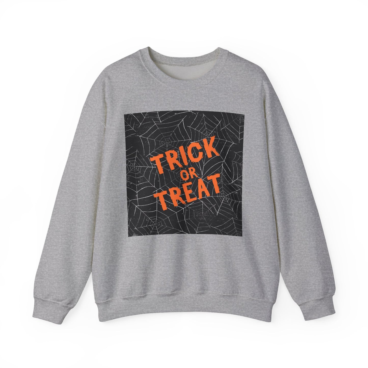 Halloween Trick or Treat Sweatshirt, Unisex Crewneck, Cozy Fall Fashion, Halloween Gatherings, Spooky Season Essentials