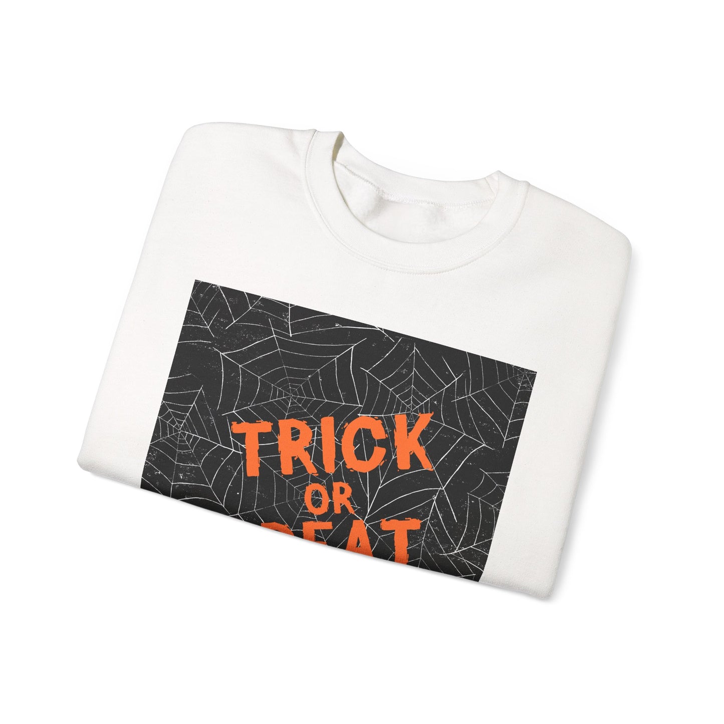 Halloween Trick or Treat Sweatshirt, Unisex Crewneck, Cozy Fall Fashion, Halloween Gatherings, Spooky Season Essentials