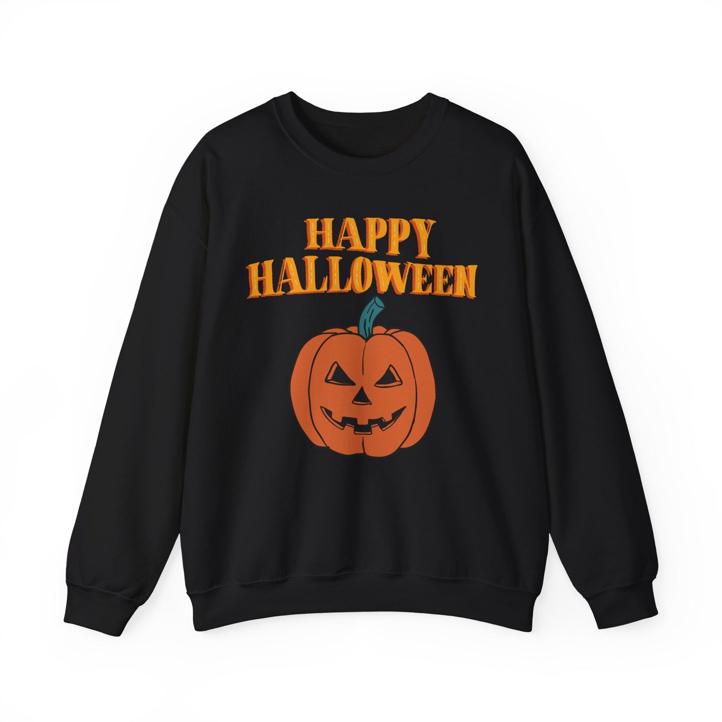 Halloween Pumpkin Sweatshirt, Cozy Fall Sweater, Unisex Crewneck, Spooky Season Apparel, Halloween Gift, Casual October Fashion