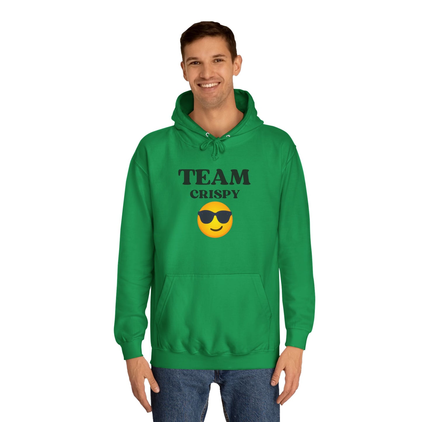 Cool College Hoodie - Team Crispy, Unisex Sweatshirt, Perfect for Students, Cozy Gift for Graduates, Casual Everyday Wear