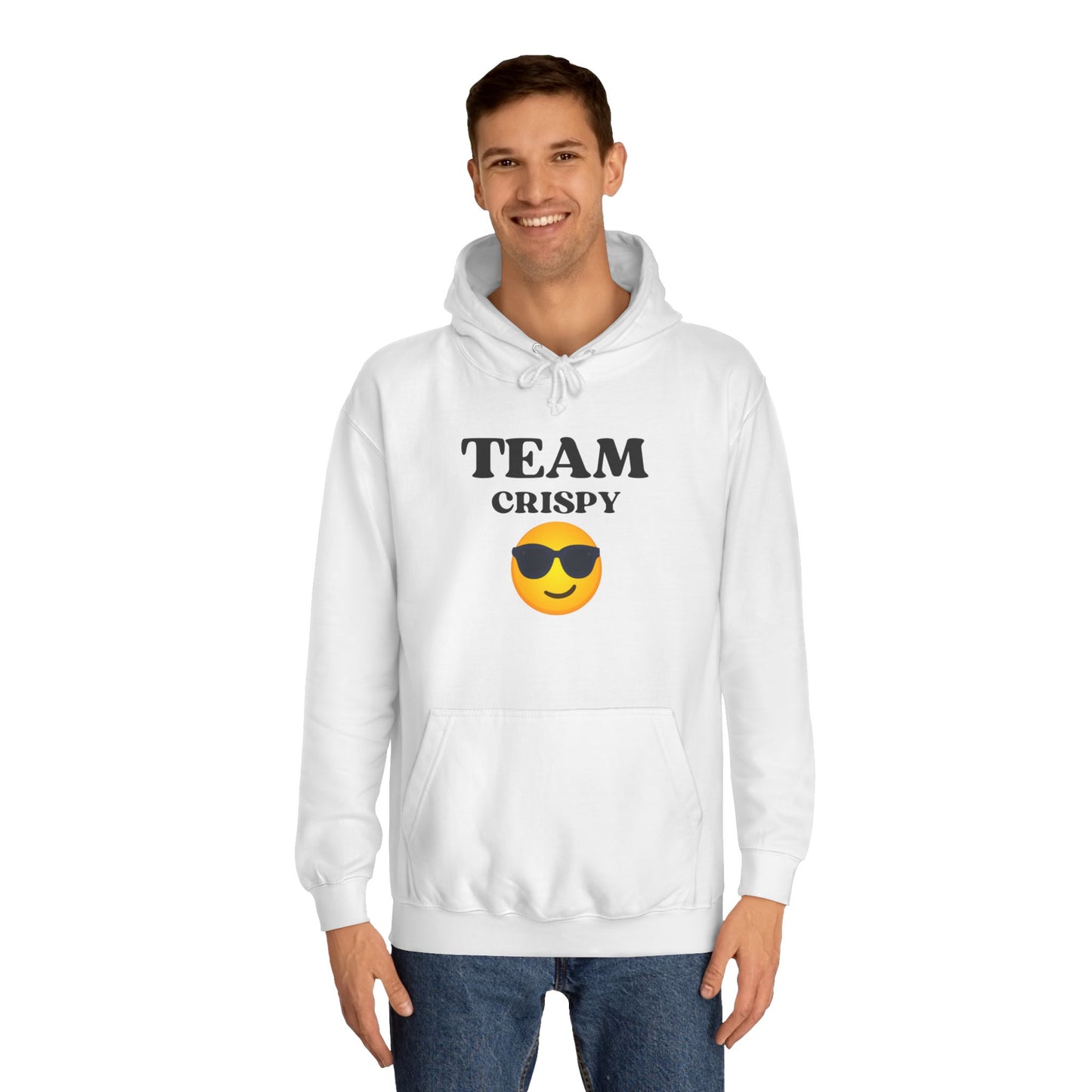 Cool College Hoodie - Team Crispy, Unisex Sweatshirt, Perfect for Students, Cozy Gift for Graduates, Casual Everyday Wear