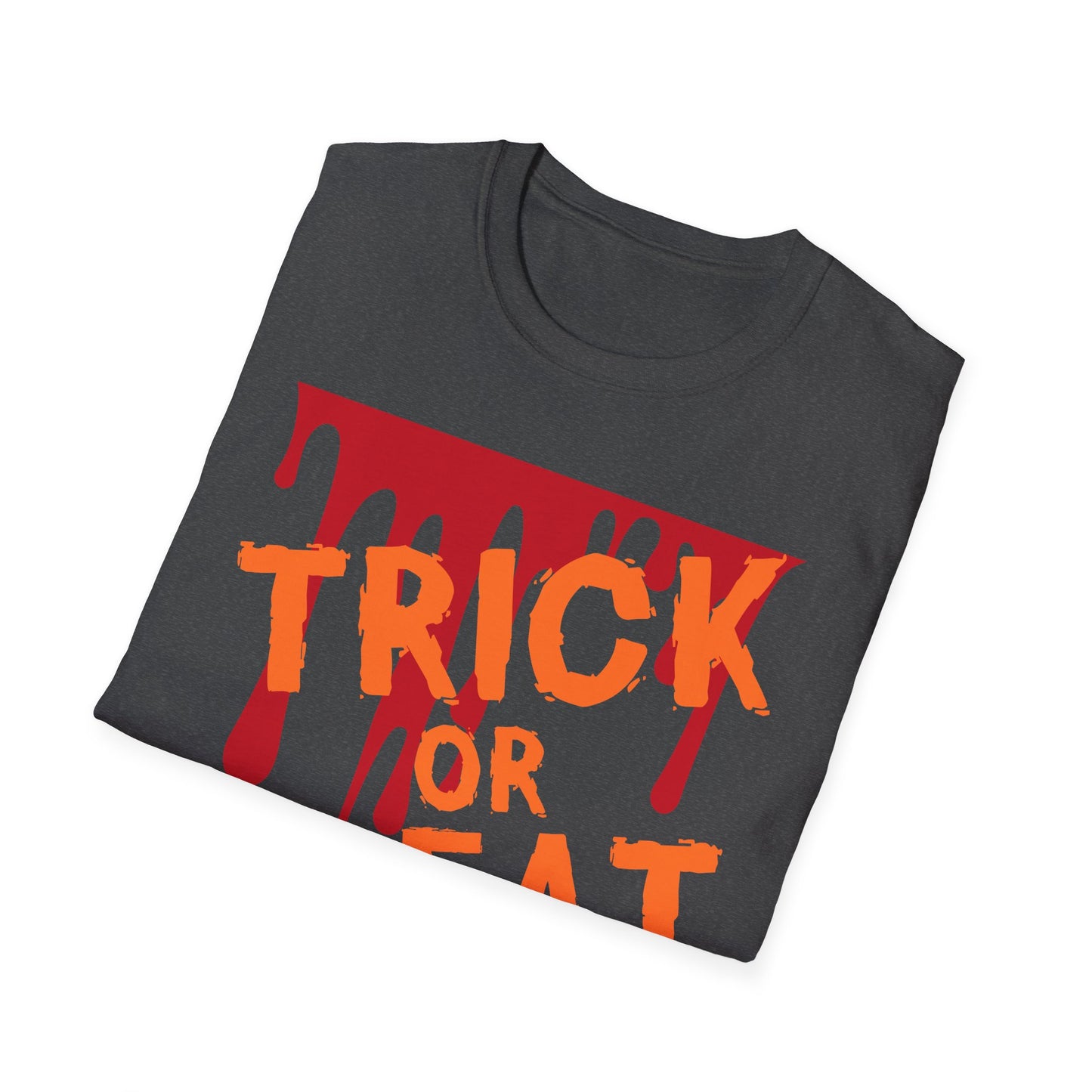 Halloween Trick or Treat Unisex T-Shirt, Spooky Costume Tee, Fall Festival Wear, Halloween Party Shirt, Yearly Autumn Apparel