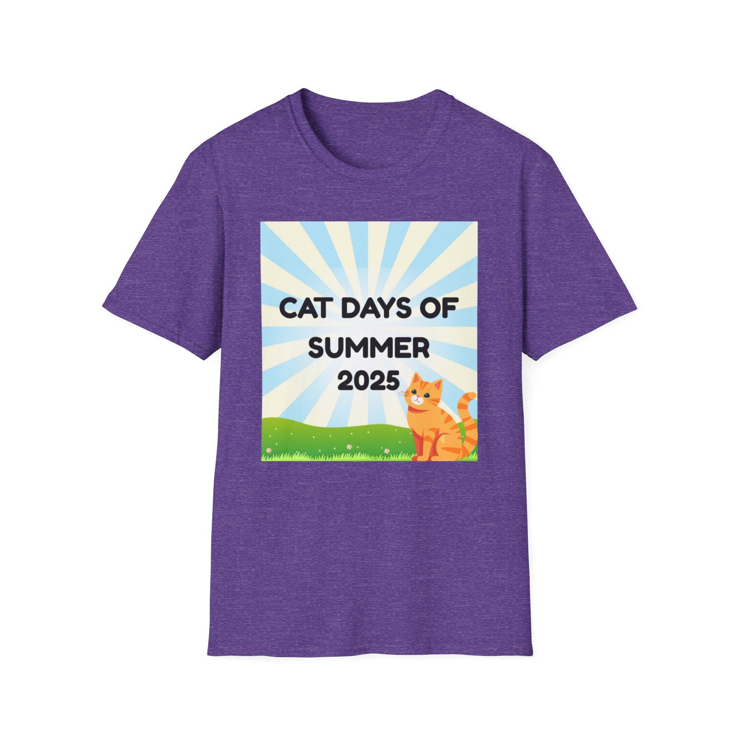Summer Cat Days Unisex T-Shirt, Cute Cat Tee, Funny Pet Lover Gift, Casual Summer Wear, Summer 2025 T-Shirt
