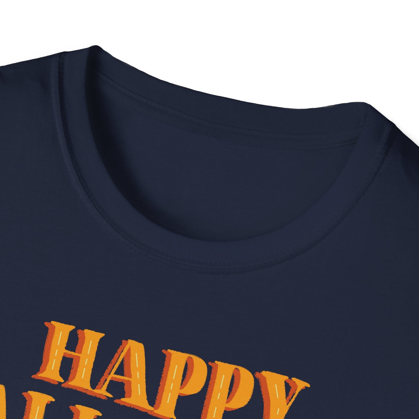 Happy Halloween Pumpkin Unisex T-Shirt, Halloween Apparel, Fall Outfit, Pumpkin Shirt, Spooky Season Tee, Gift for Halloween Lovers