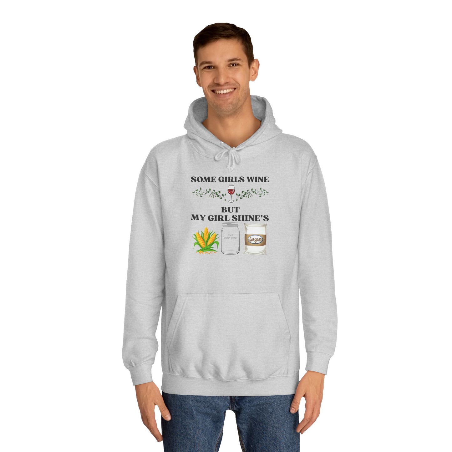 Funny Unisex College Hoodie - Perfect for Wine Lovers, Gift for Friends, Casual Wear, Cozy, Holiday Apparel