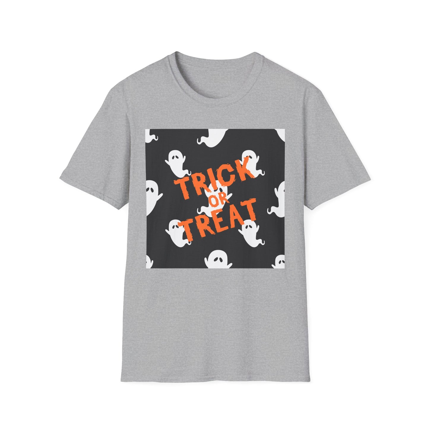 Halloween Ghost T-Shirt, Spooky Unisex Tee, Trick or Treat Shirt, Fall Fashion, Halloween Party Outfit, Casual Wear
