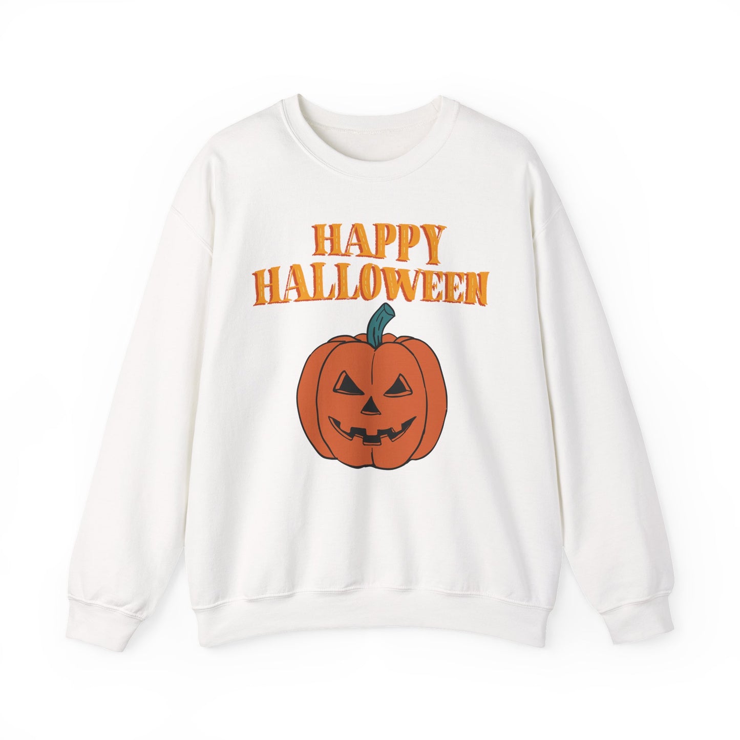 Halloween Pumpkin Sweatshirt, Cozy Fall Sweater, Unisex Crewneck, Spooky Season Apparel, Halloween Gift, Casual October Fashion