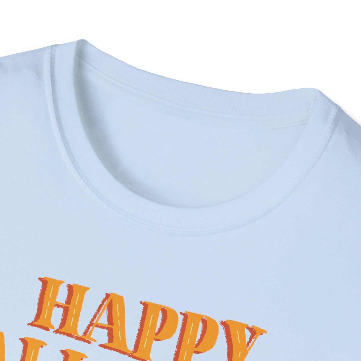 Happy Halloween Pumpkin Unisex T-Shirt, Halloween Apparel, Fall Outfit, Pumpkin Shirt, Spooky Season Tee, Gift for Halloween Lovers