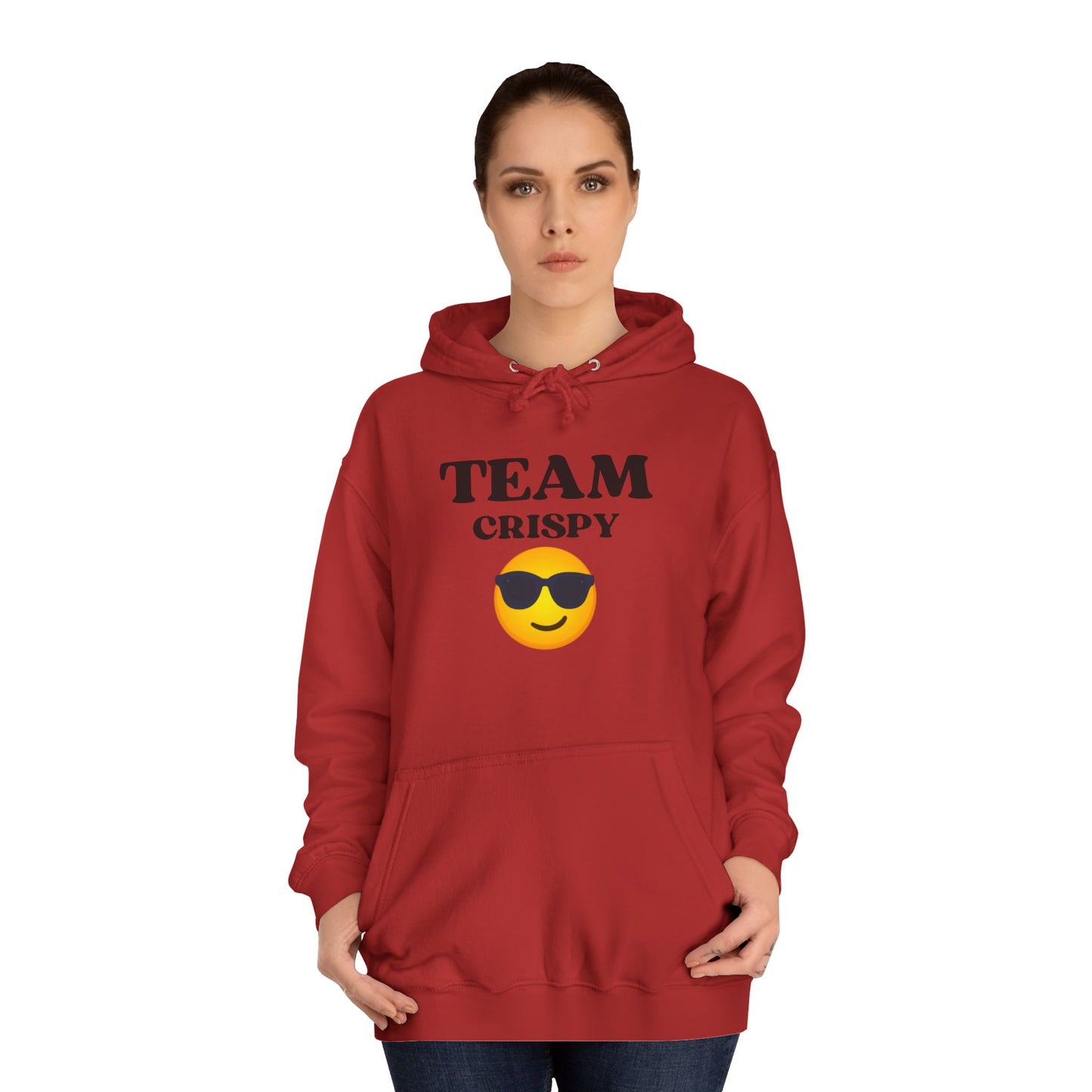 Cool College Hoodie - Team Crispy, Unisex Sweatshirt, Perfect for Students, Cozy Gift for Graduates, Casual Everyday Wear