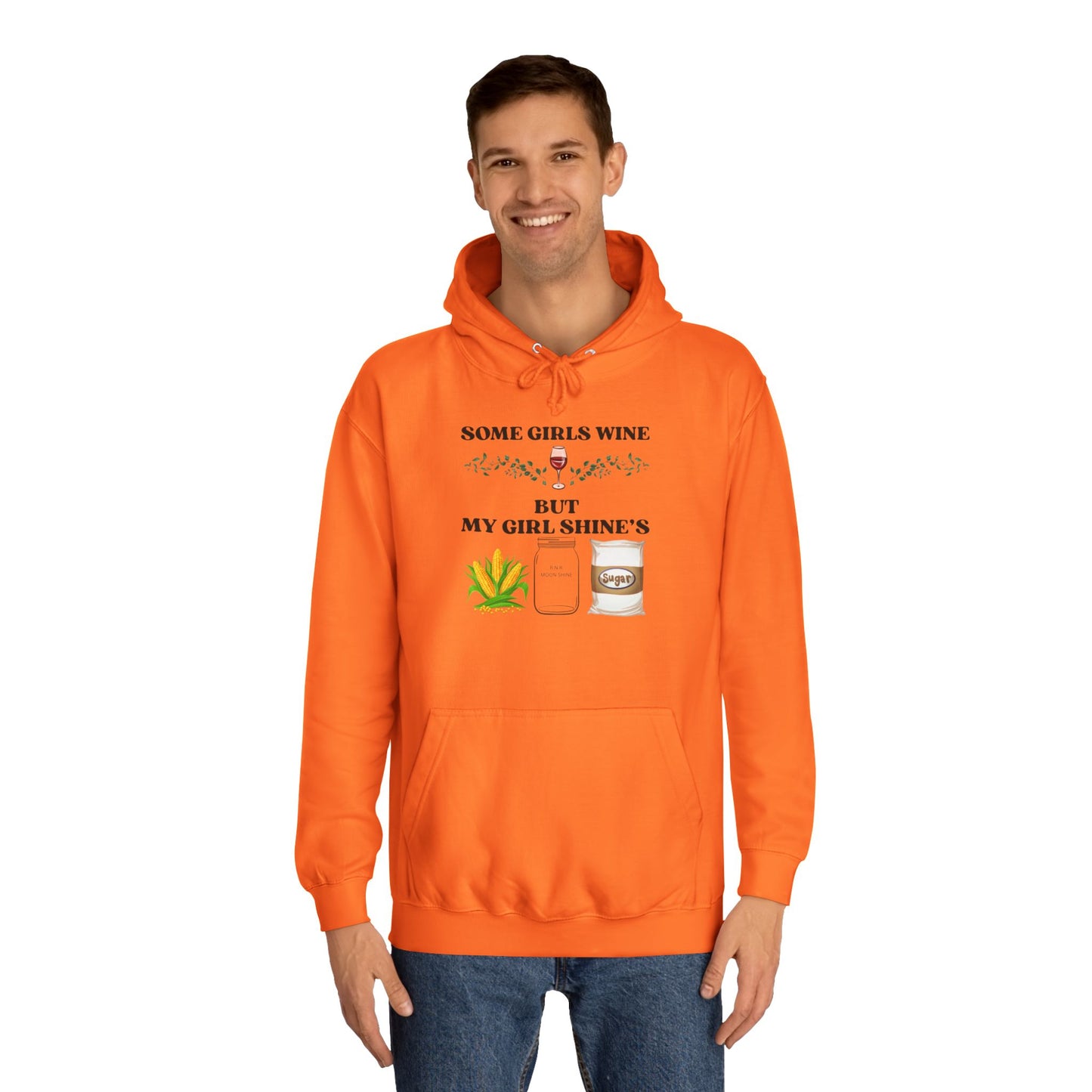 Funny Unisex College Hoodie - Perfect for Wine Lovers, Gift for Friends, Casual Wear, Cozy, Holiday Apparel