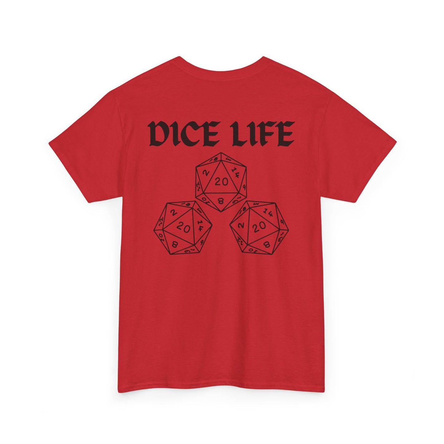 Dice Life Gaming T-Shirt, Perfect for Gamers, D&D Enthusiasts, Casual Wear, Gift for Tabletop Players, Unisex Graphic Tee
