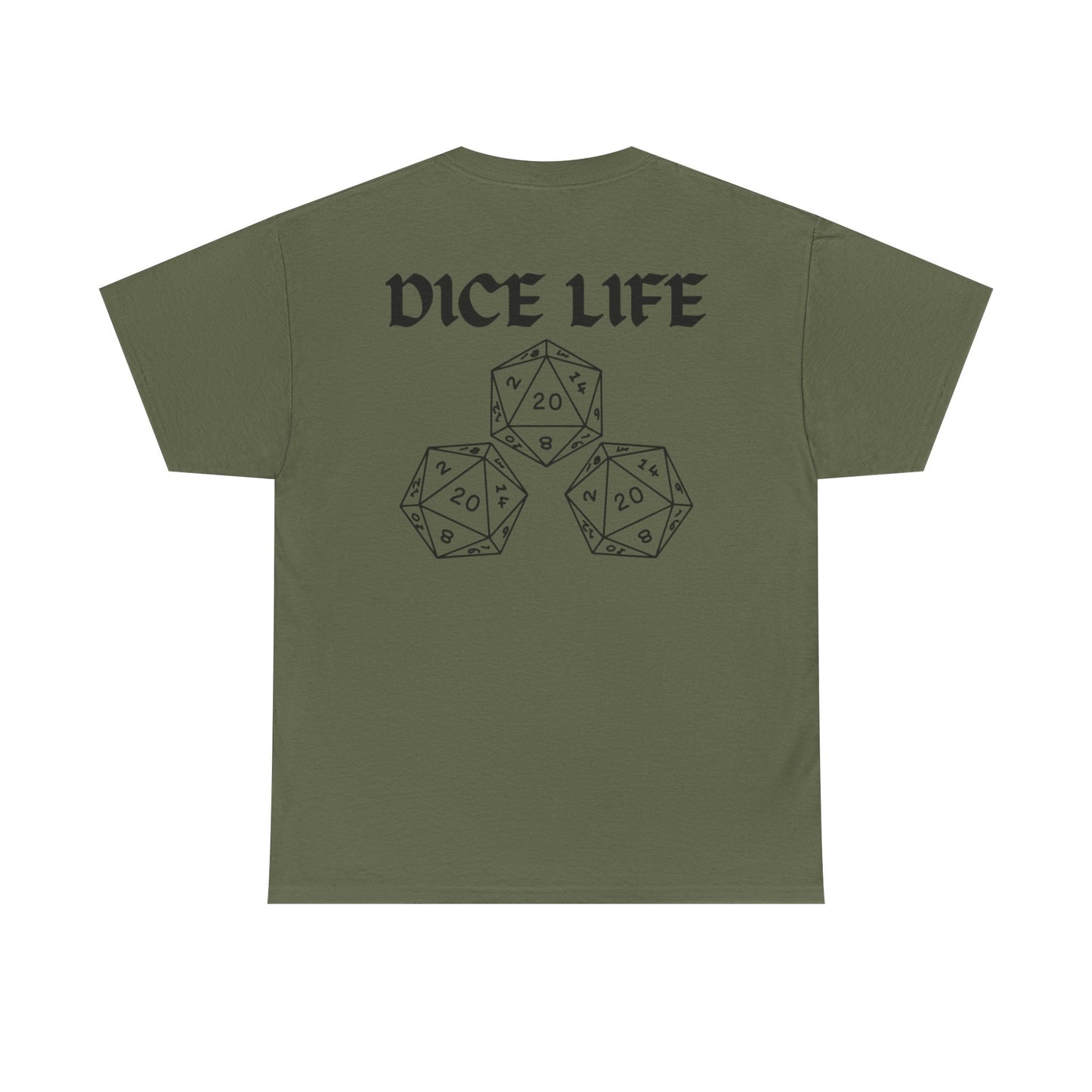 Dice Life Gaming T-Shirt, Perfect for Gamers, D&D Enthusiasts, Casual Wear, Gift for Tabletop Players, Unisex Graphic Tee
