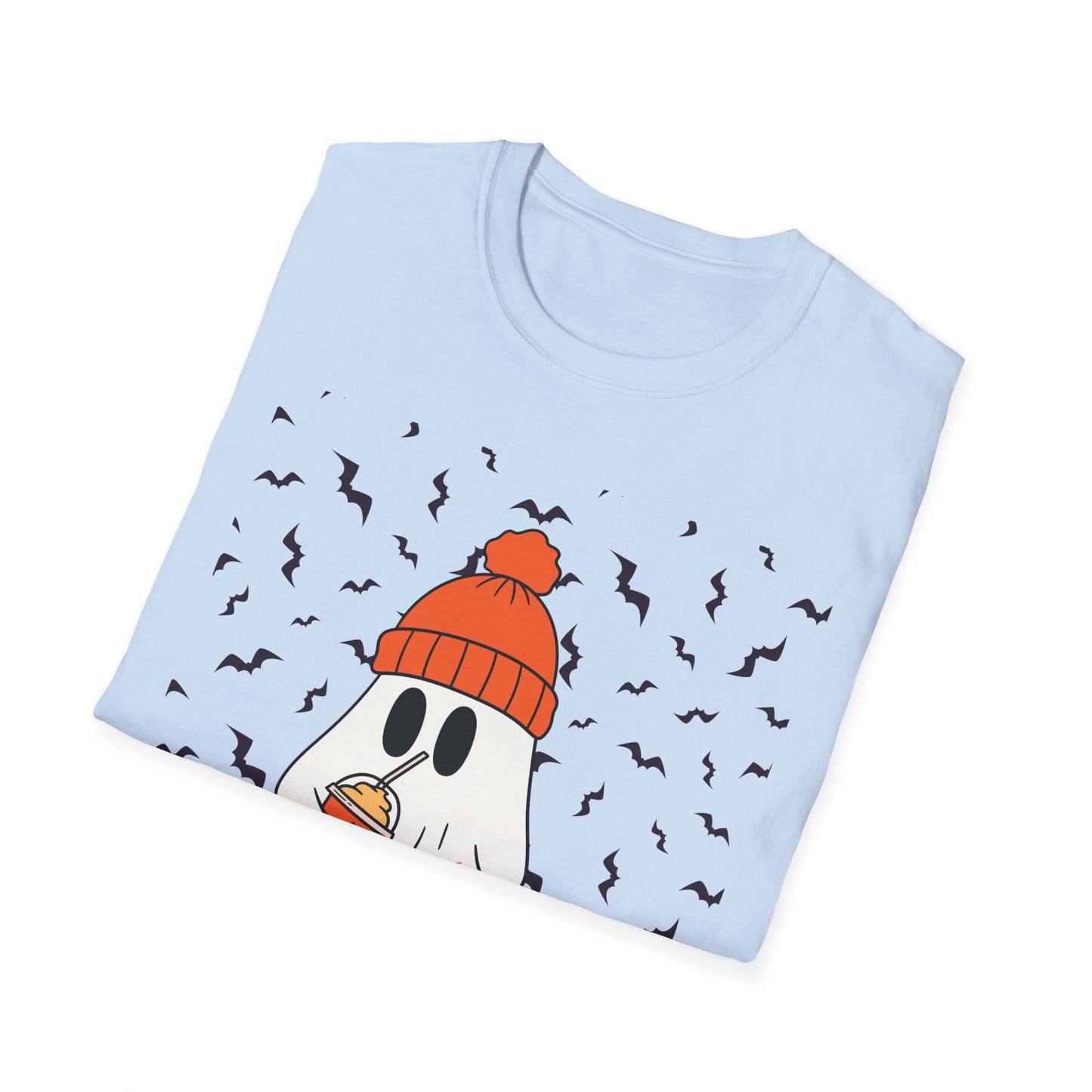 Halloween Ghost Cozy Unisex T-Shirt | Spooky Fun, Fall Apparel, Pumpkin Lovers Gift, Casual Halloween Outfit, Autumn Vibes