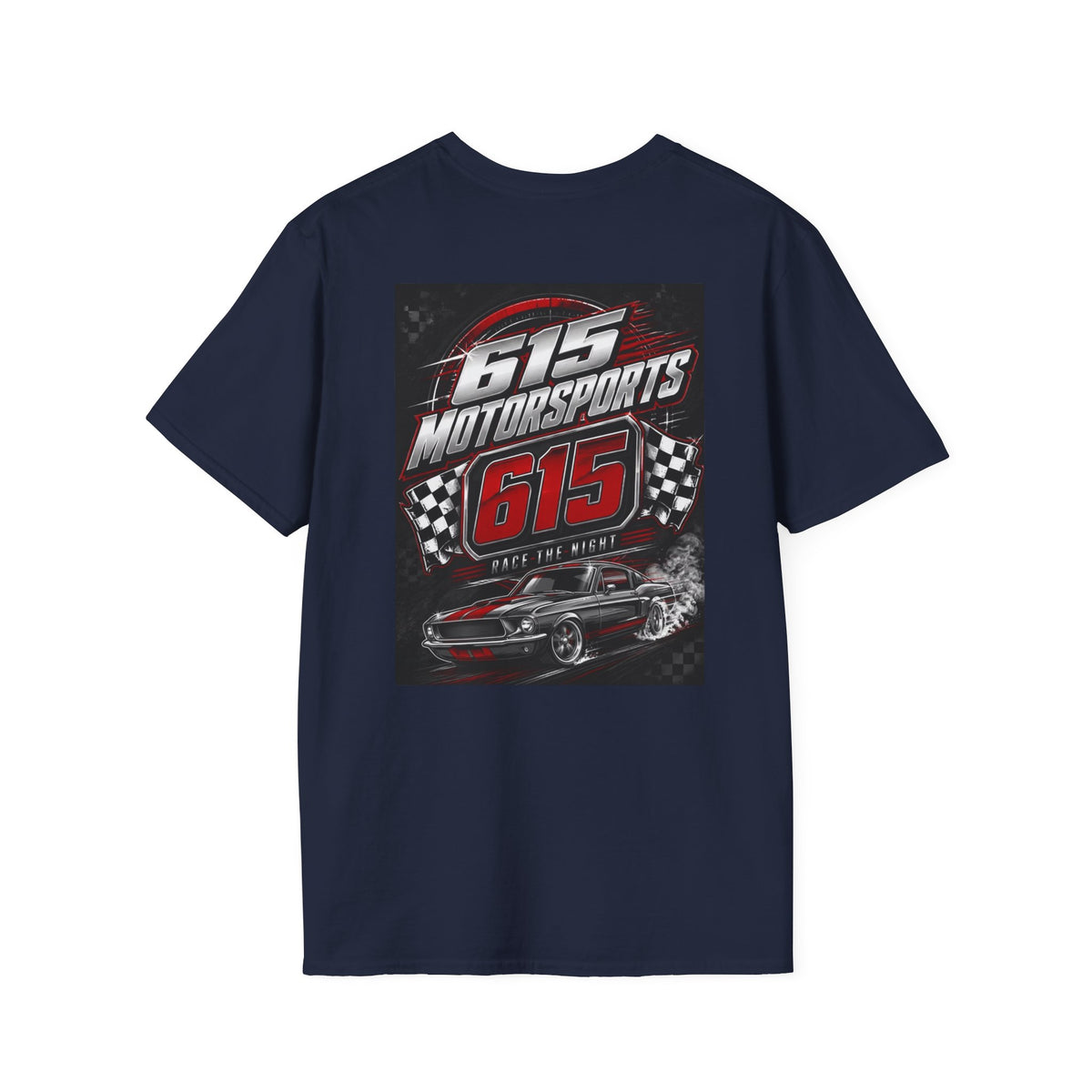 615 Motorsports T-Shirt | Racing Logo Tee, Small Chest Print