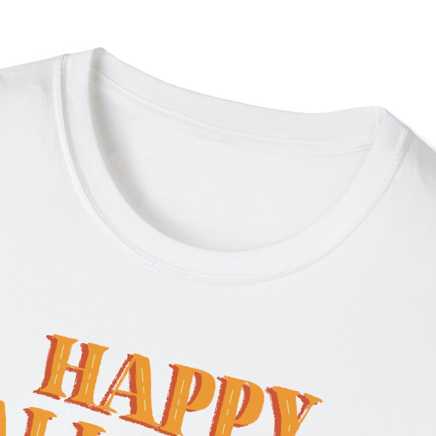 Happy Halloween Ghost T-Shirt, Cute Halloween Tee, Unisex Graphic T-Shirt, Fall Apparel, Spooky Season Shirt, Trick or Treat Top
