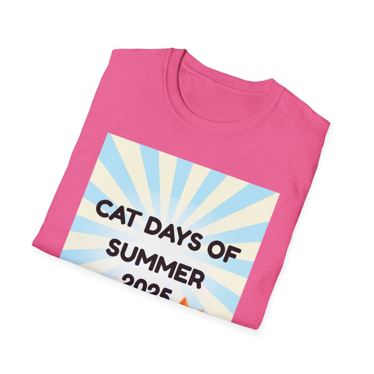 Summer Cat Days Unisex T-Shirt, Cute Cat Tee, Funny Pet Lover Gift, Casual Summer Wear, Summer 2025 T-Shirt