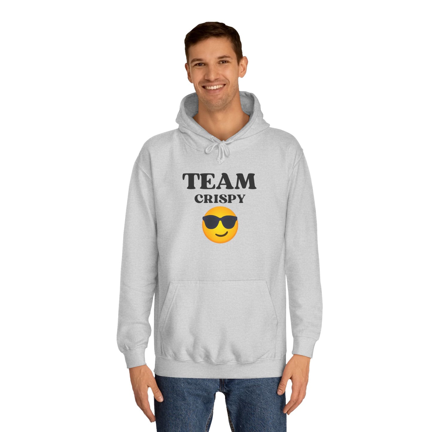 Cool College Hoodie - Team Crispy, Unisex Sweatshirt, Perfect for Students, Cozy Gift for Graduates, Casual Everyday Wear