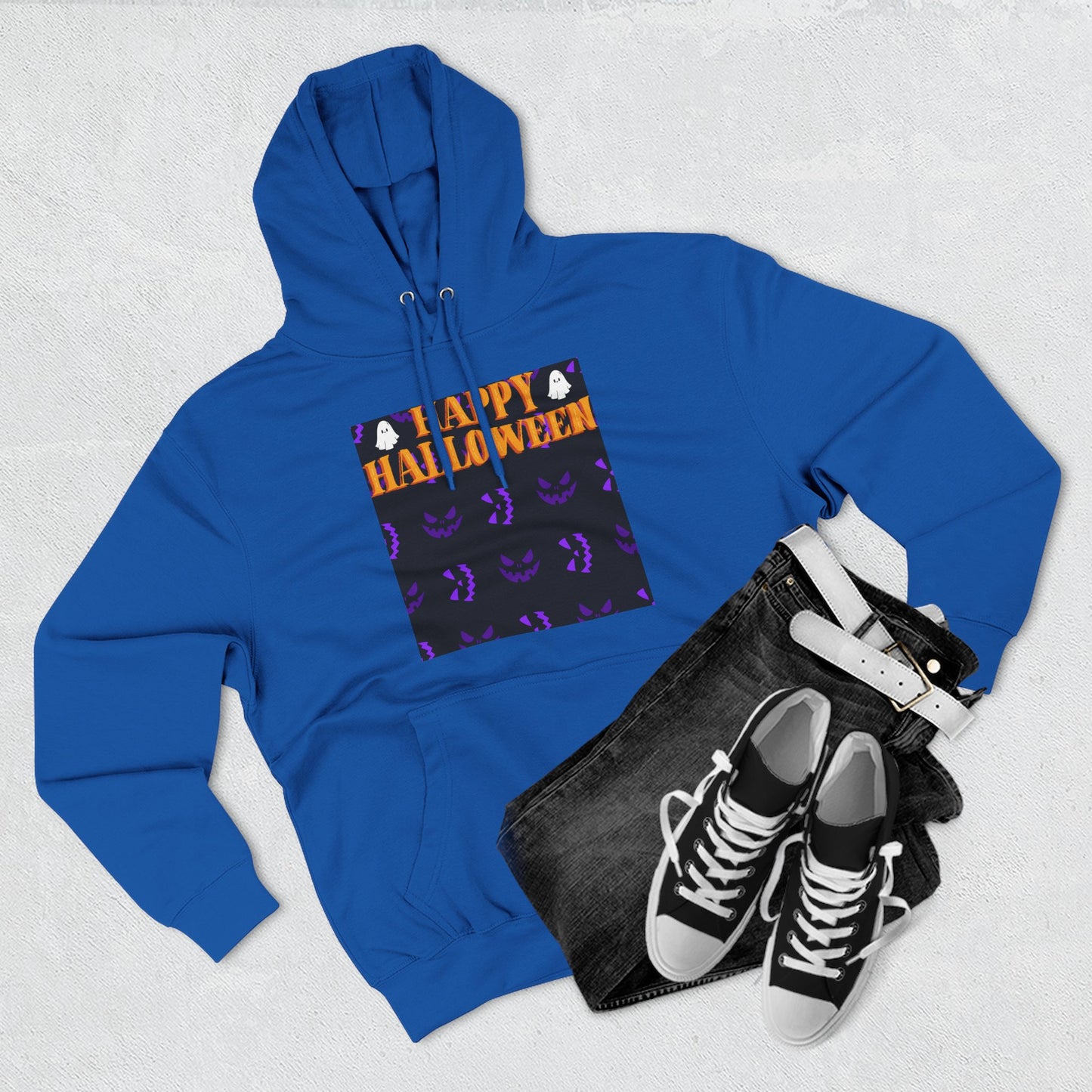 Halloween Fleece Hoodie, Cozy Fall Apparel, Unisex Halloween Clothing, Spooky Season Gift, Warm Fall Layers, Trick or Treat Hoodie