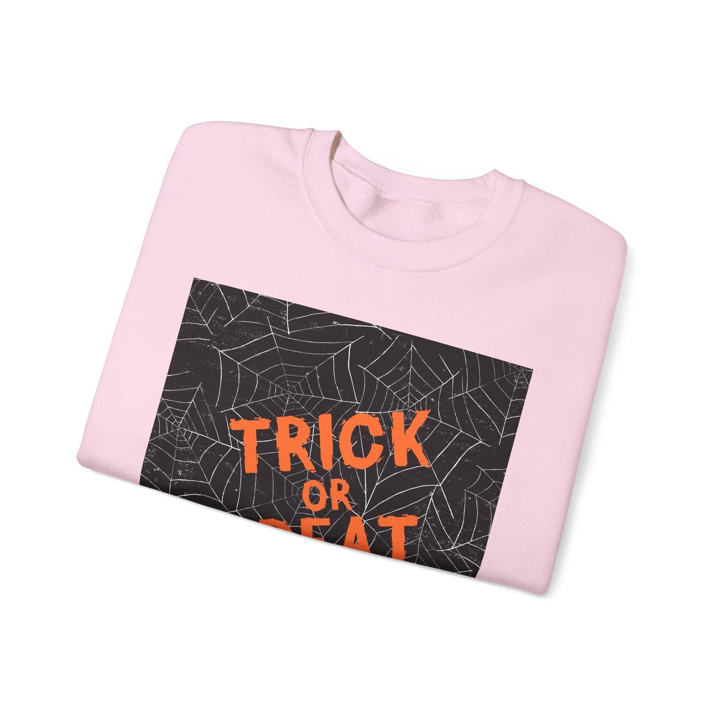 Halloween Trick or Treat Sweatshirt, Unisex Crewneck, Cozy Fall Fashion, Halloween Gatherings, Spooky Season Essentials