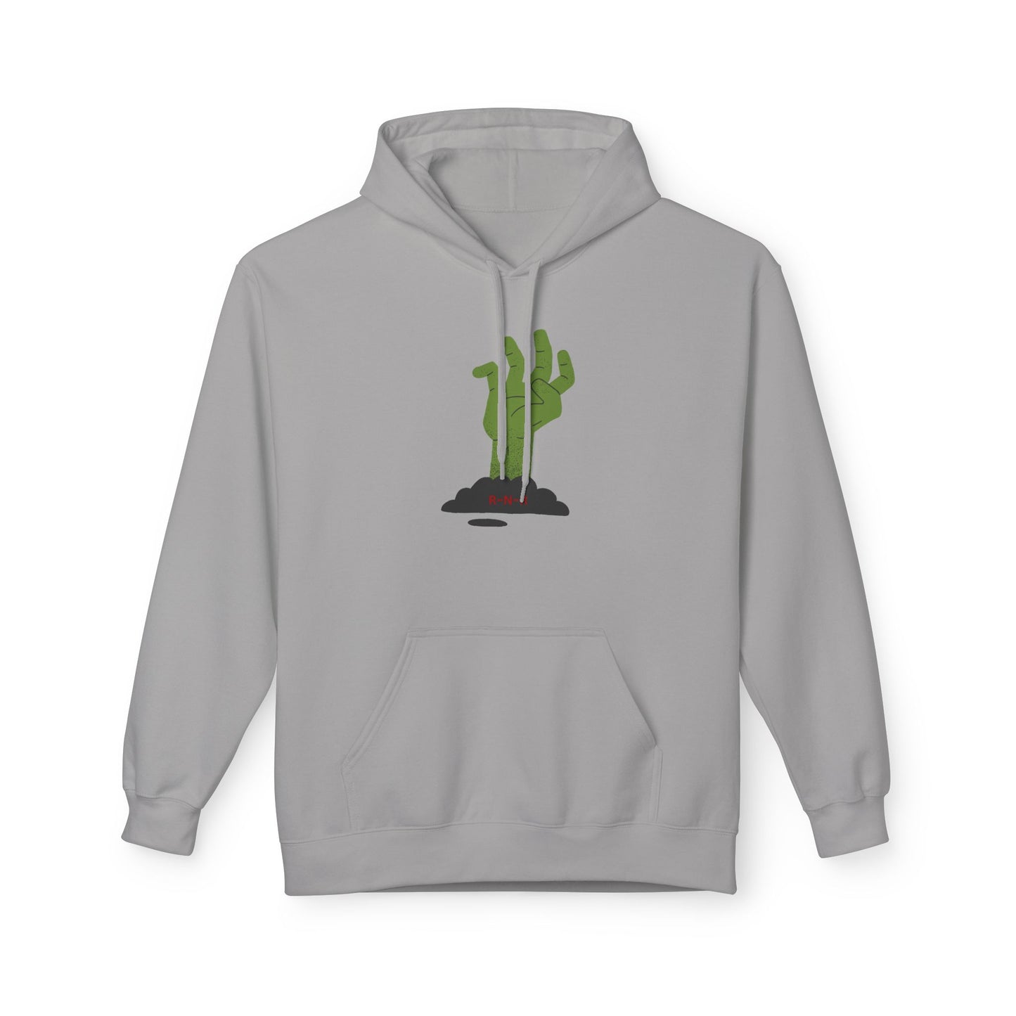 Zombie Hand Graphic Hoodie, Unisex Fleece Sweatshirt, Halloween Apparel, Cozy Hoodie, Unique Gift for Nerds