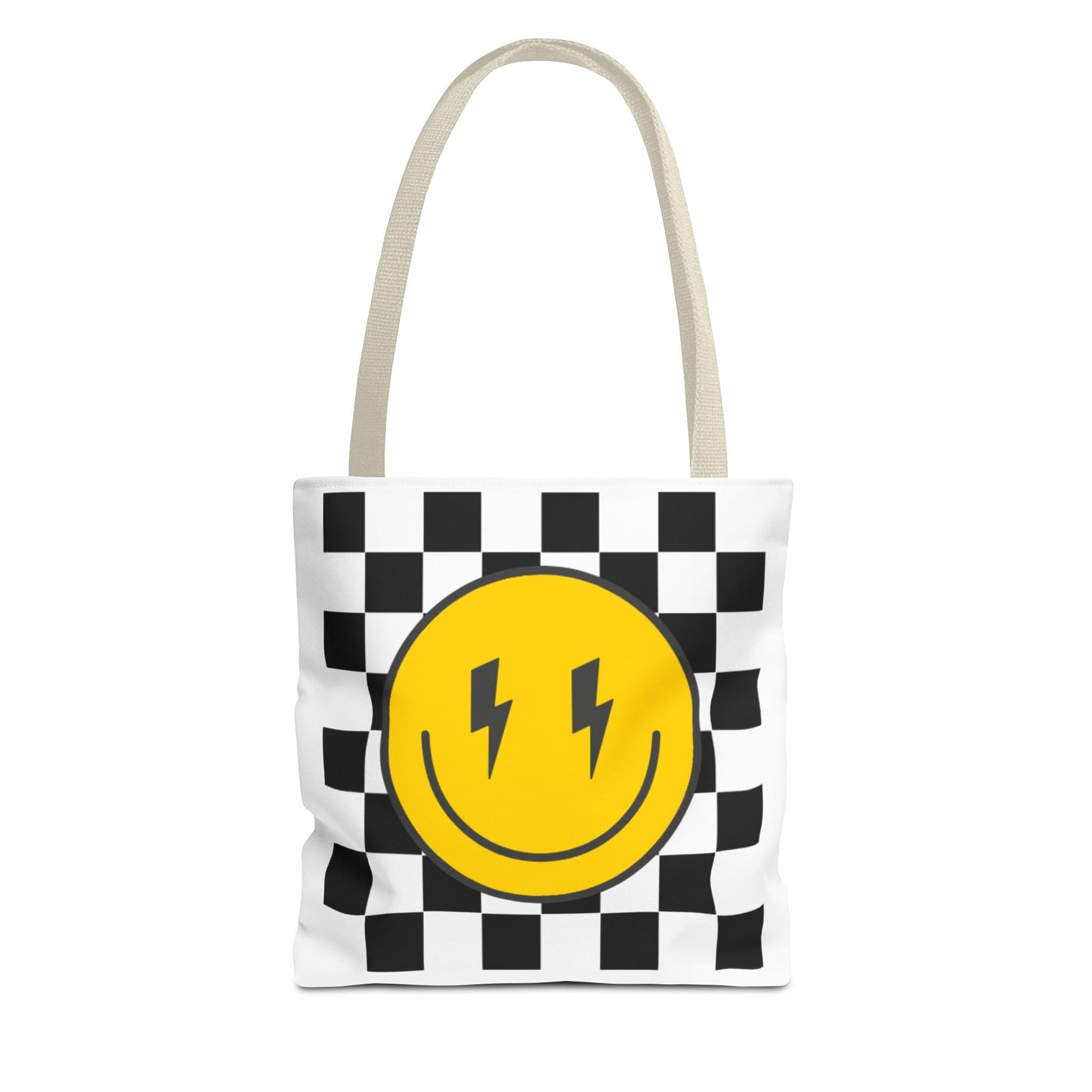 Cheerful Smiley Tote Bag, Fun Eco-Friendly Shopping Bag, Gift for Friends, Festival Essentials, Everyday Use