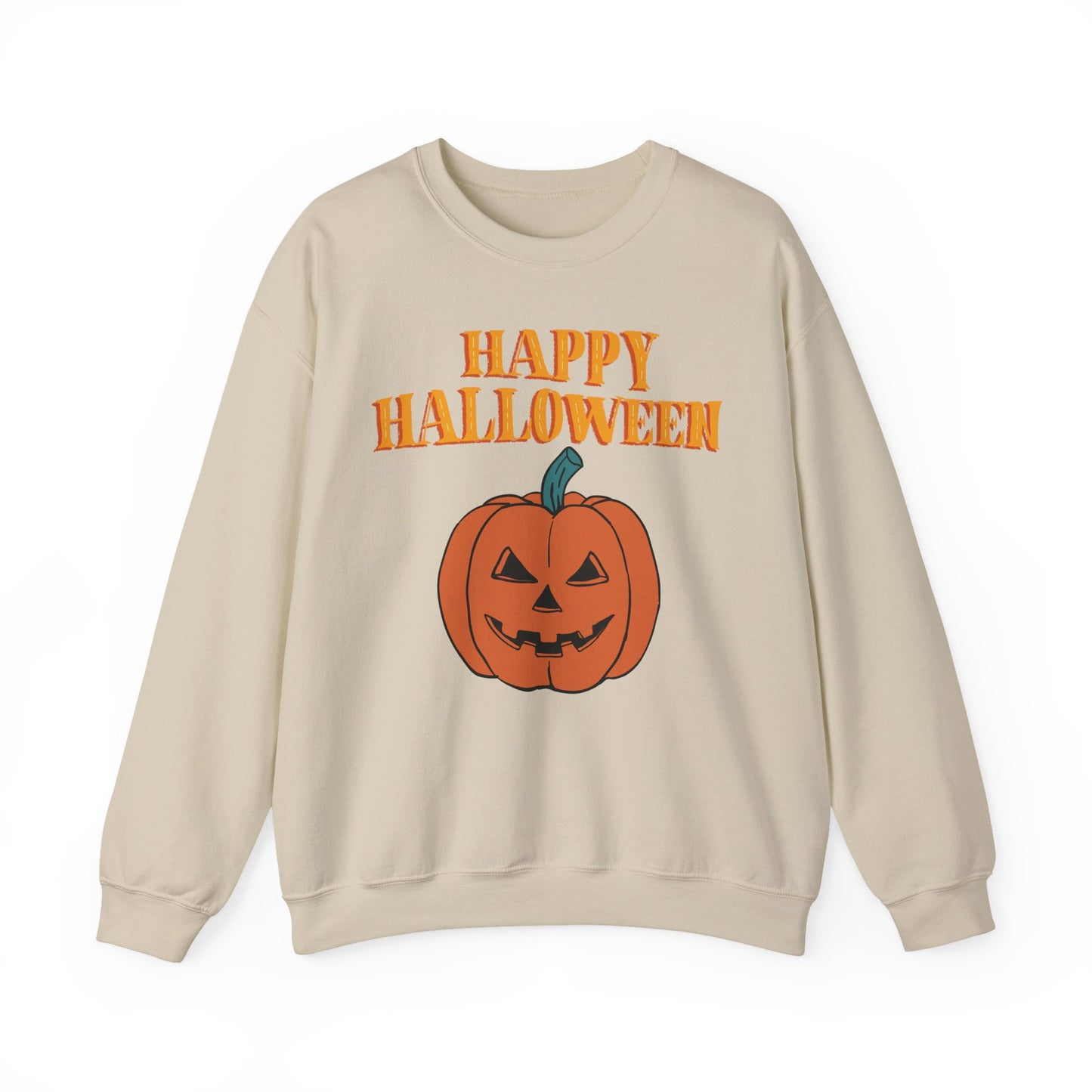 Halloween Pumpkin Sweatshirt, Cozy Fall Sweater, Unisex Crewneck, Spooky Season Apparel, Halloween Gift, Casual October Fashion