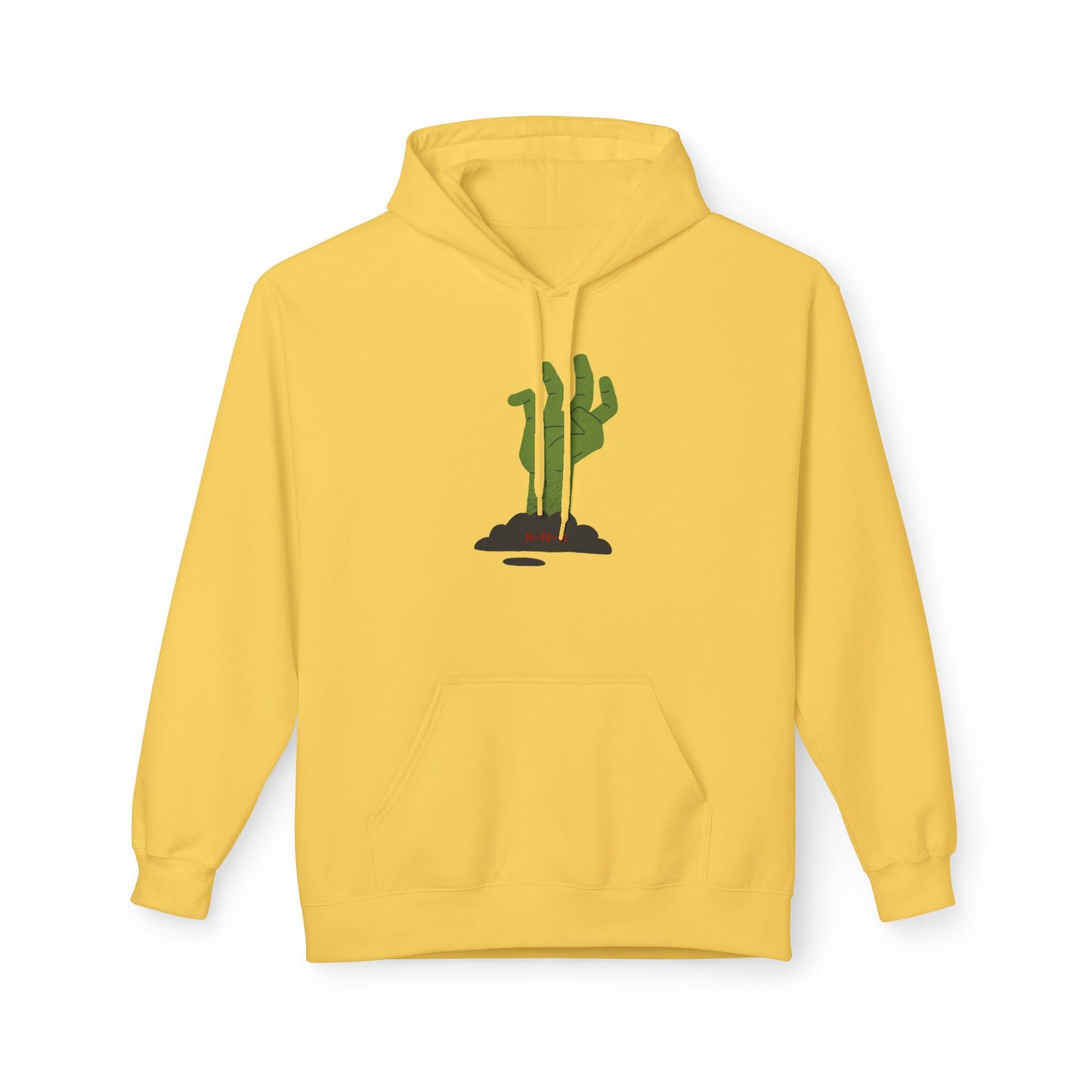 Zombie Hand Graphic Hoodie, Unisex Fleece Sweatshirt, Halloween Apparel, Cozy Hoodie, Unique Gift for Nerds