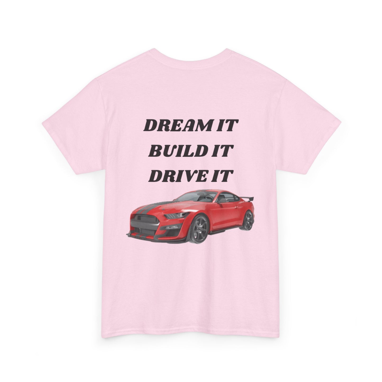 Dream It Build It Drive It Unisex Heavy Cotton Tee, Car Lover Gift, Motorsport Apparel, Auto Enthusiast Shirt, Birthday Gift, Father's Day