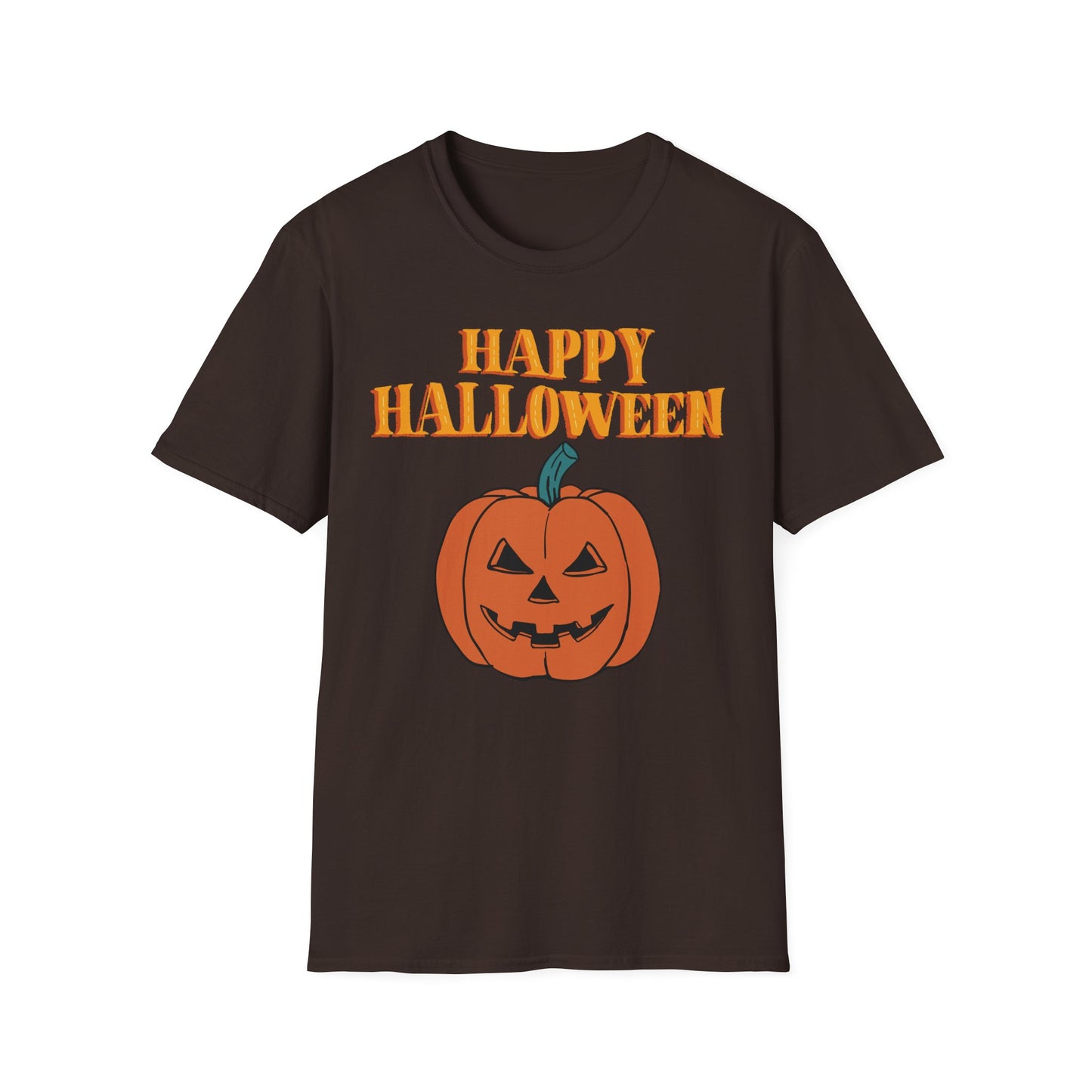 Happy Halloween Pumpkin Unisex T-Shirt, Halloween Apparel, Fall Outfit, Pumpkin Shirt, Spooky Season Tee, Gift for Halloween Lovers
