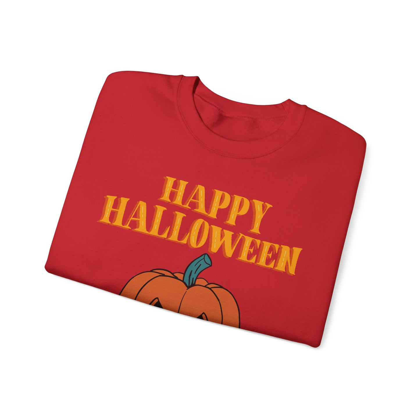 Halloween Pumpkin Sweatshirt, Cozy Fall Sweater, Unisex Crewneck, Spooky Season Apparel, Halloween Gift, Casual October Fashion