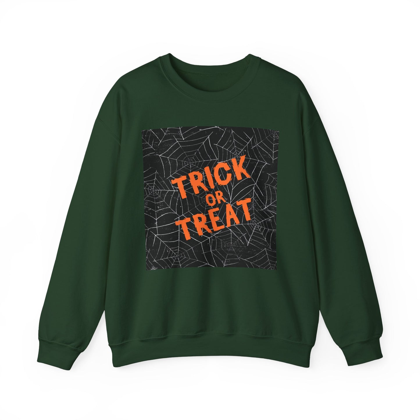 Halloween Trick or Treat Sweatshirt, Unisex Crewneck, Cozy Fall Fashion, Halloween Gatherings, Spooky Season Essentials
