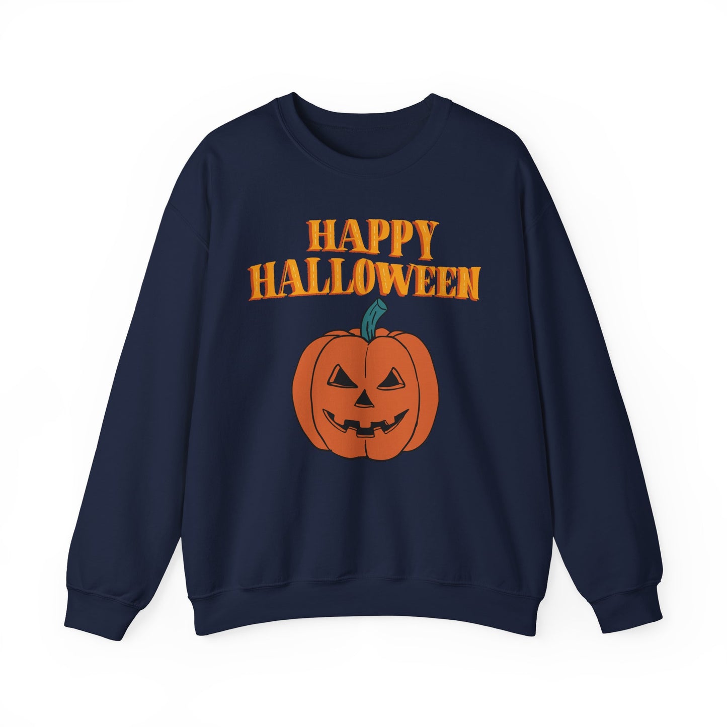Halloween Pumpkin Sweatshirt, Cozy Fall Sweater, Unisex Crewneck, Spooky Season Apparel, Halloween Gift, Casual October Fashion