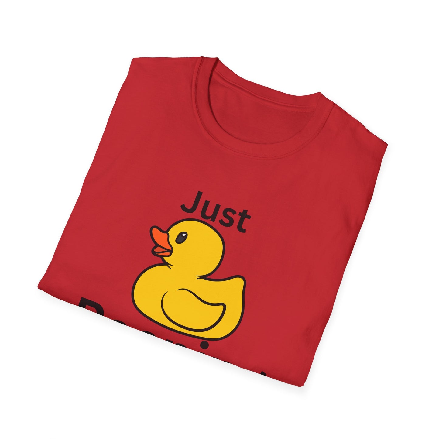 Just Peeping Duck T-Shirt, Fun Graphic Tee, Gift for Duck Lovers, Casual Apparel, Cute Gift for Birthdays