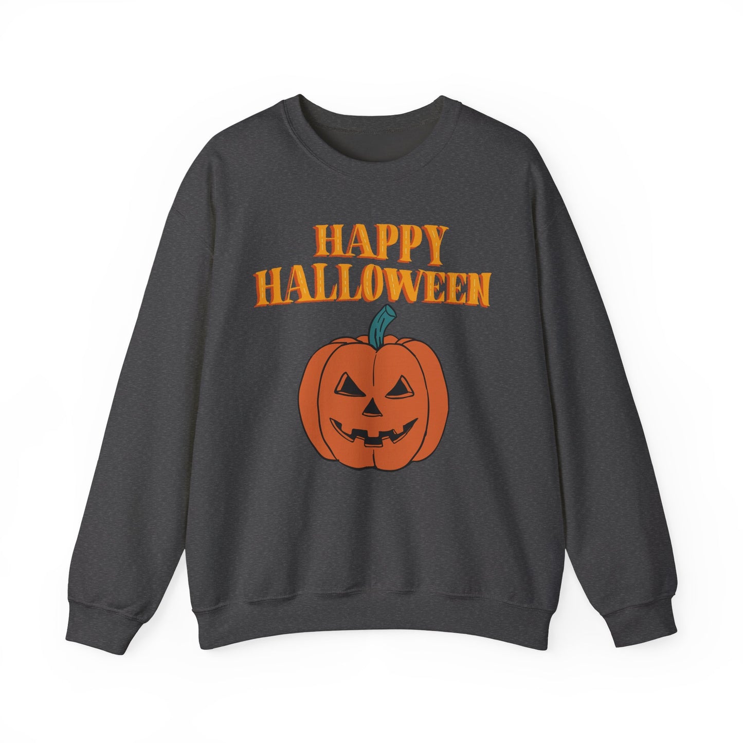 Halloween Pumpkin Sweatshirt, Cozy Fall Sweater, Unisex Crewneck, Spooky Season Apparel, Halloween Gift, Casual October Fashion