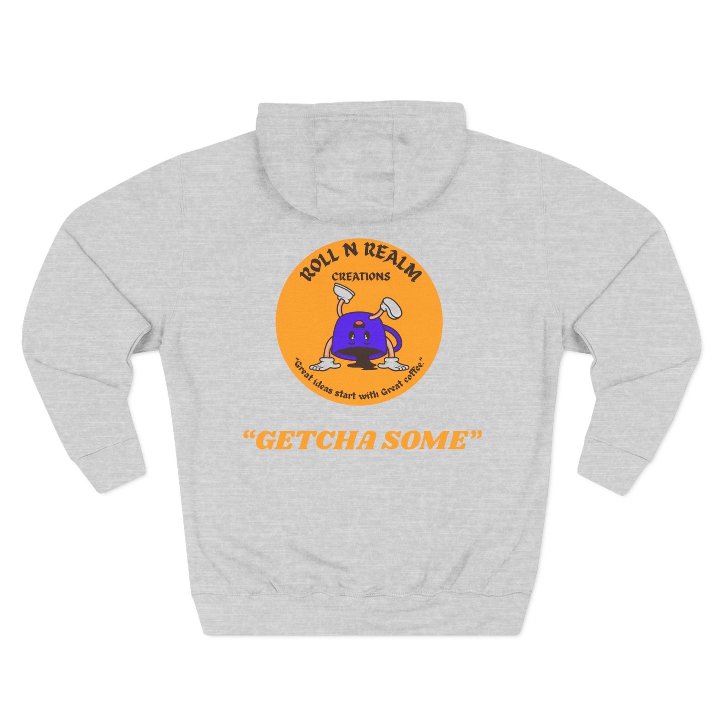 Coffee Three-Panel Fleece Hoodie - Cozy Casual Wear, Perfect Gift, Unique Style, Ideal for All-Day Comfort, Celebrate in Style