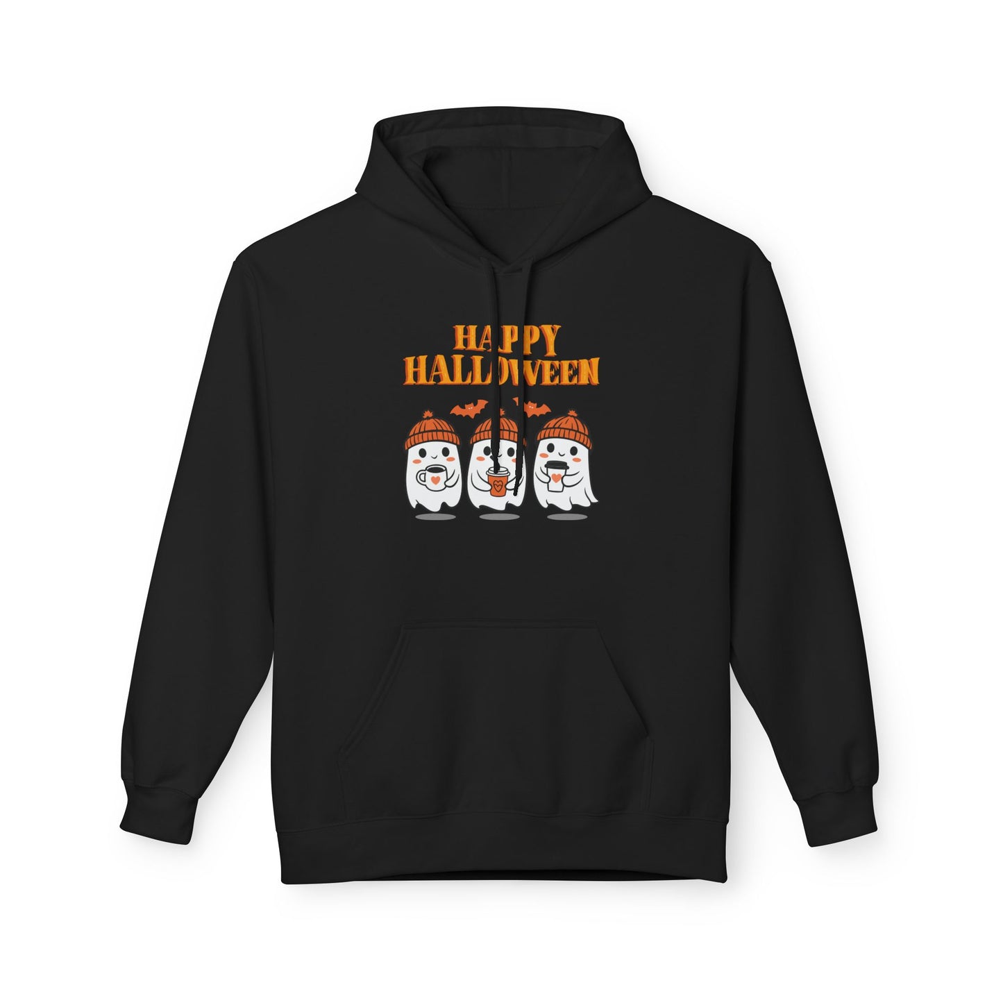 Halloween Ghosts Unisex Hoodie, Cozy Fall Apparel, Spooky Season Sweatshirt, Happy Halloween Gift, Cute Halloween Clothing