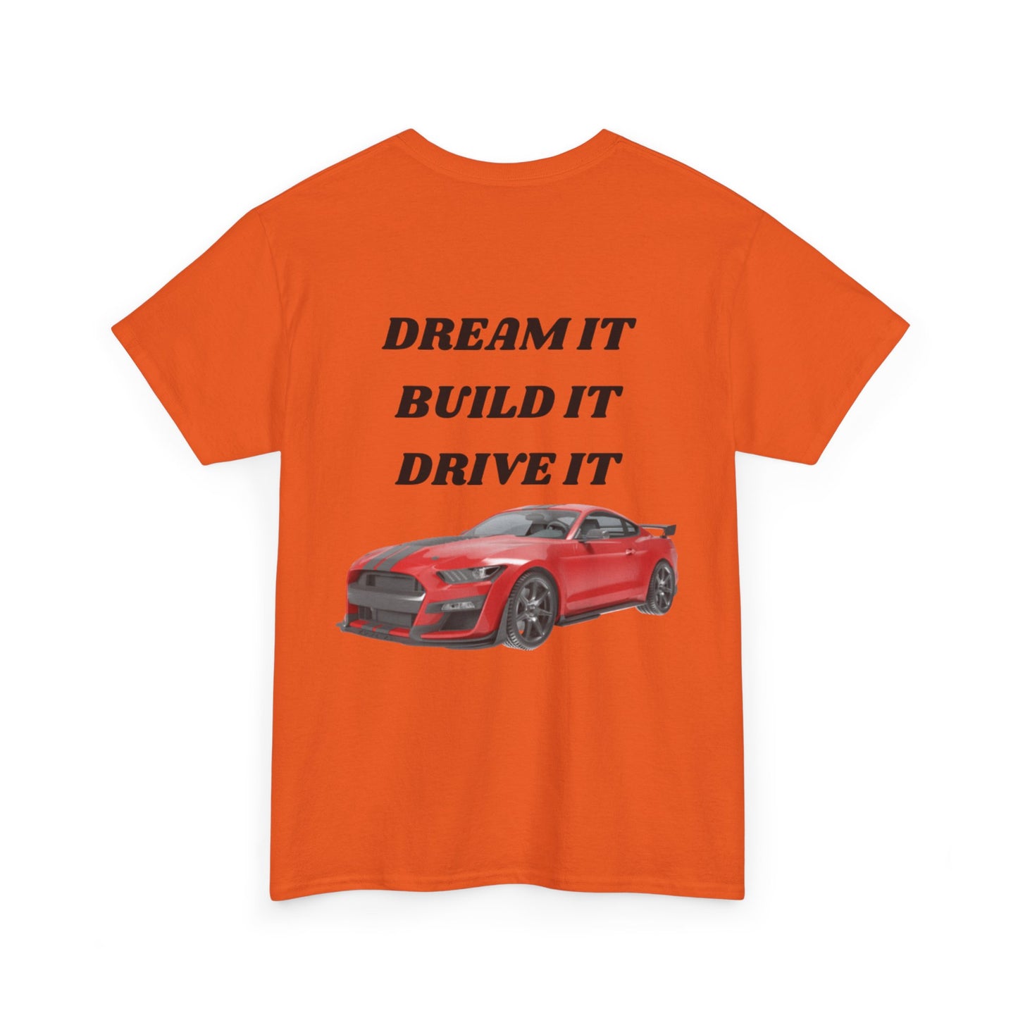 Dream It Build It Drive It Unisex Heavy Cotton Tee, Car Lover Gift, Motorsport Apparel, Auto Enthusiast Shirt, Birthday Gift, Father's Day