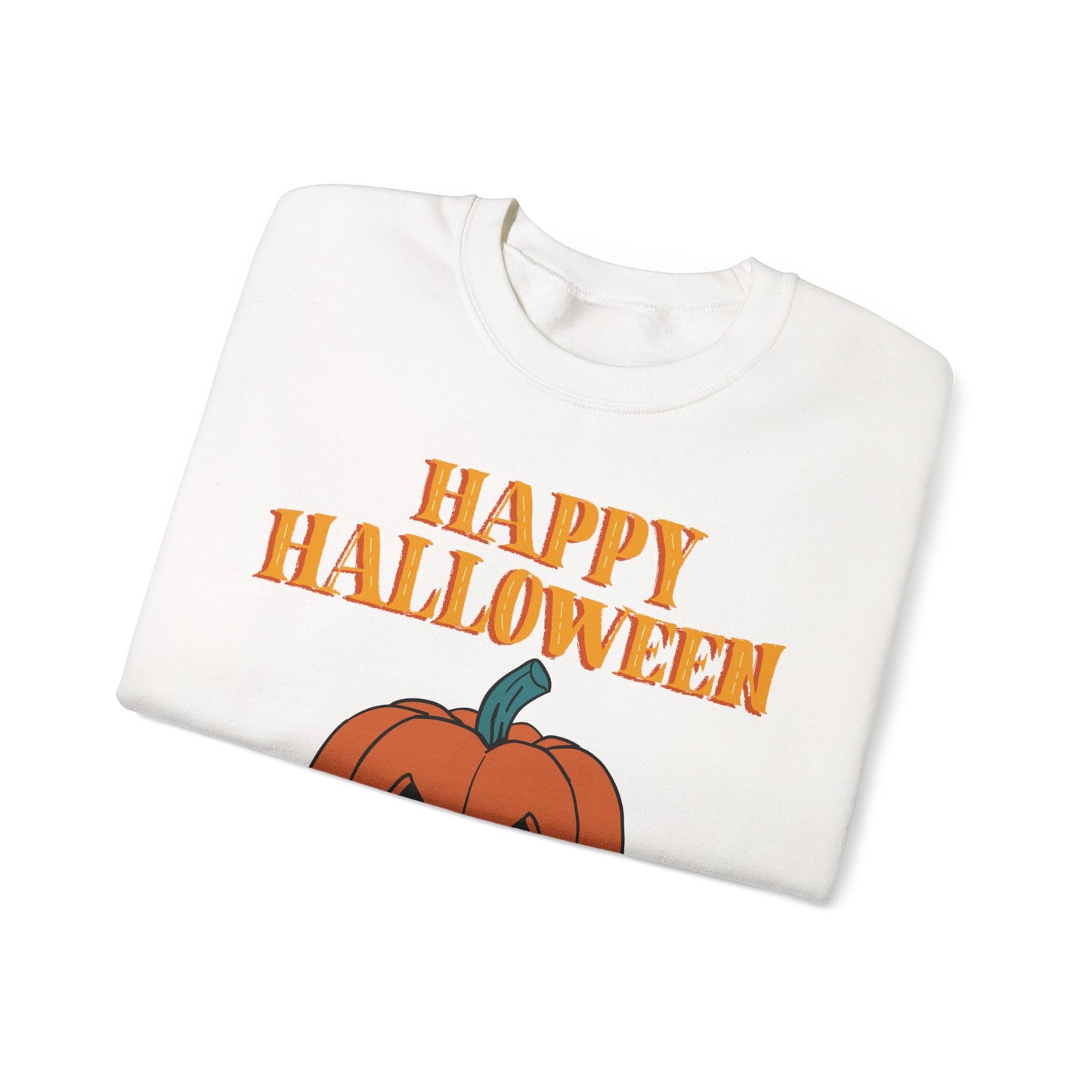 Halloween Pumpkin Sweatshirt, Cozy Fall Sweater, Unisex Crewneck, Spooky Season Apparel, Halloween Gift, Casual October Fashion