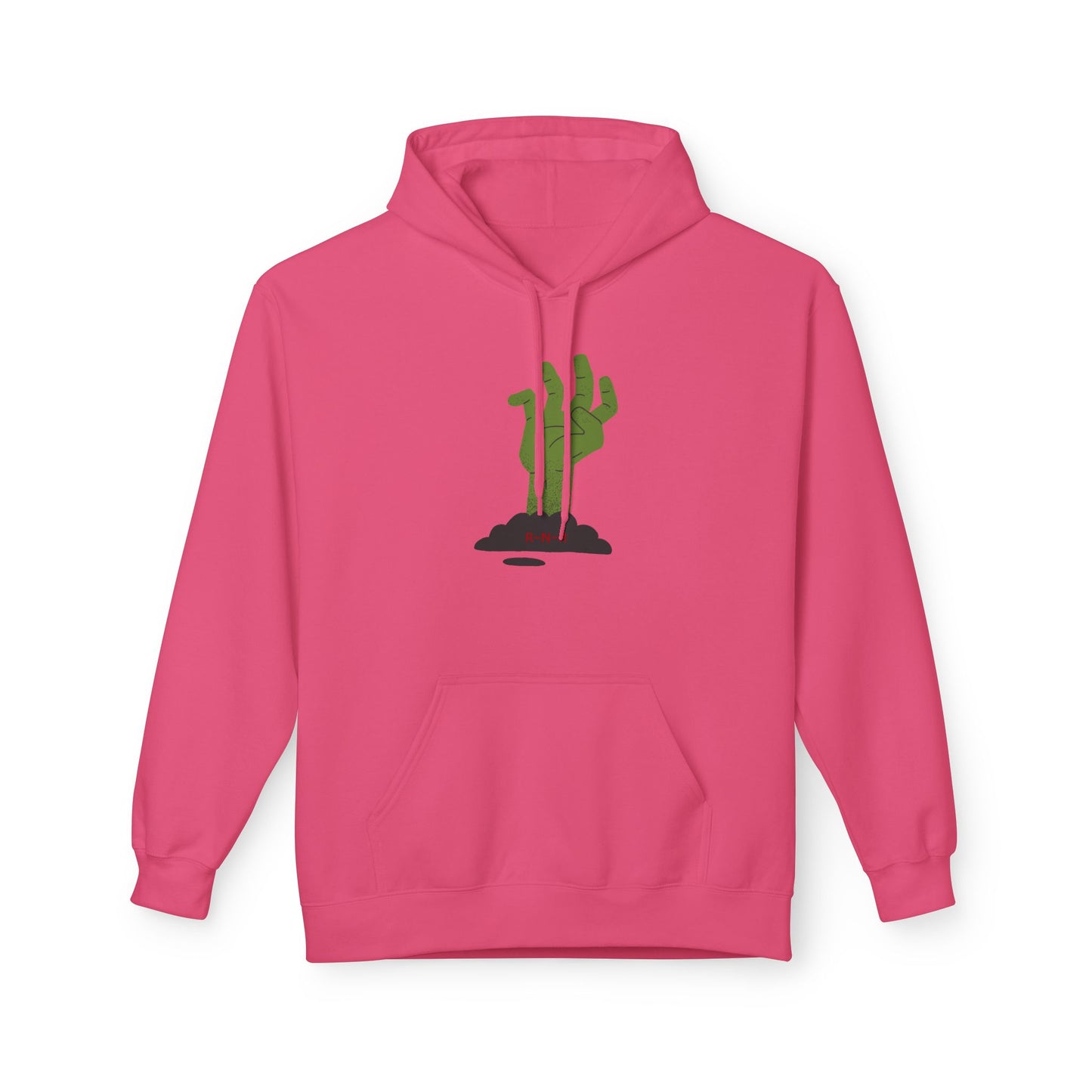 Zombie Hand Graphic Hoodie, Unisex Fleece Sweatshirt, Halloween Apparel, Cozy Hoodie, Unique Gift for Nerds