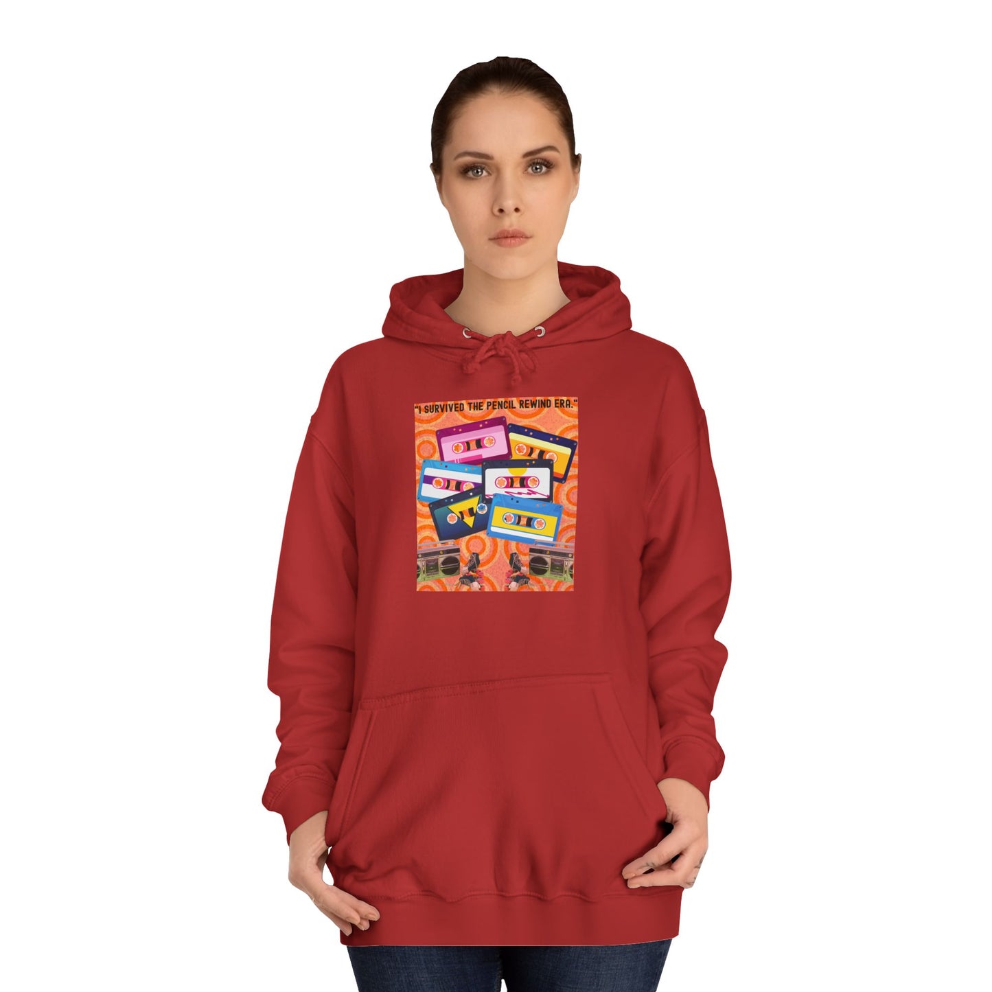 Colorful Retro College Hoodie, Unisex College Sweatshirt, Graphic Hoodie for Students, Cozy Casual Wear, Gift for College Students