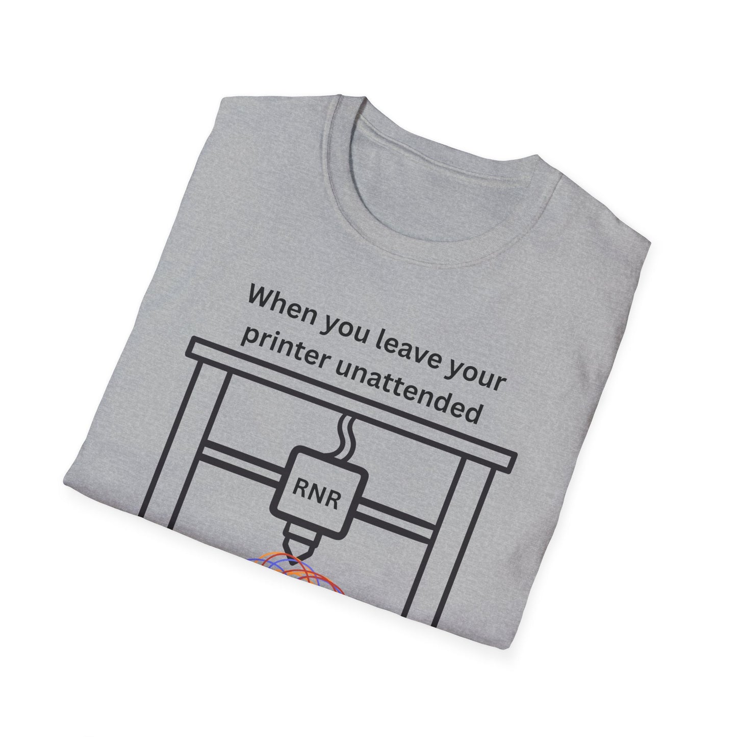 Humorous Unisex T-Shirt - 3D Printing Joke, Funny Gift for Makers, Ideal for Tech Lovers, Engineer Appreciation, Geek Humor